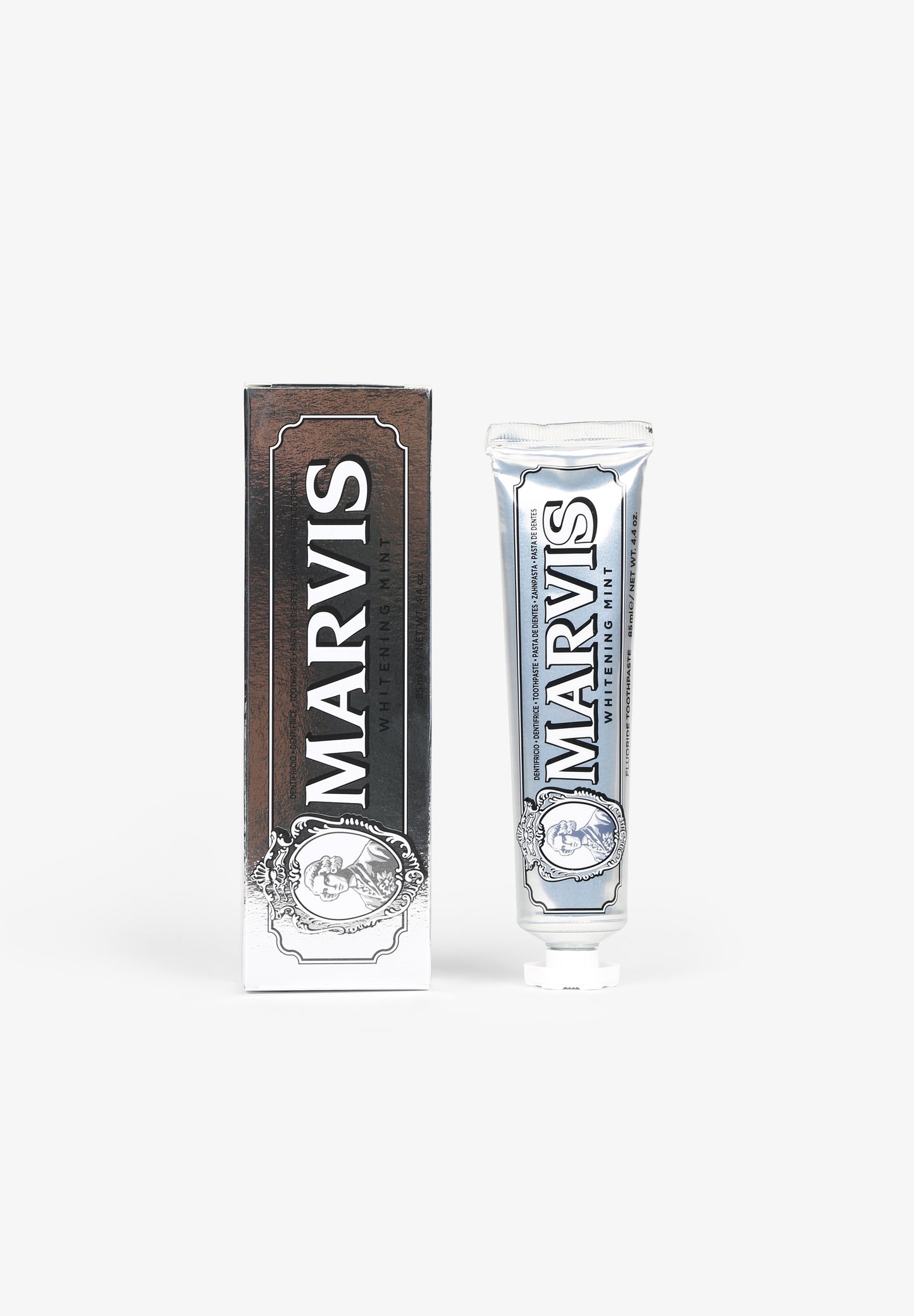 MARVIS | DENTÍFRICO WHITENING MINT 85 ML + SOPORTE