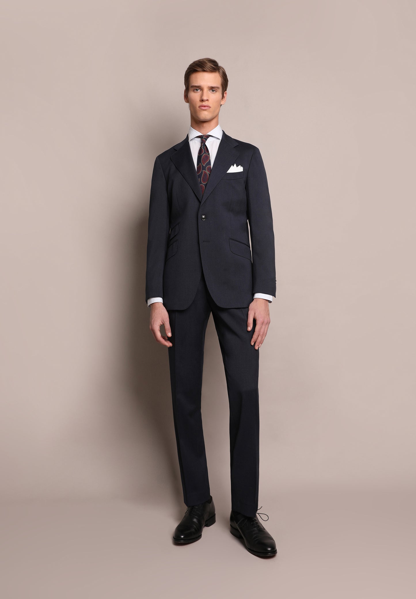 TRAJE LANA AZUL MARINO