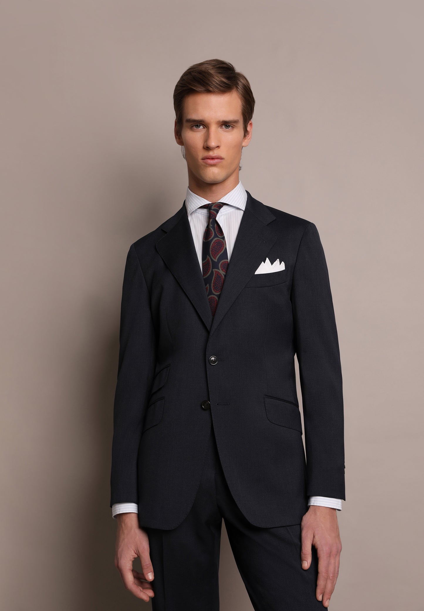 TRAJE LANA AZUL MARINO