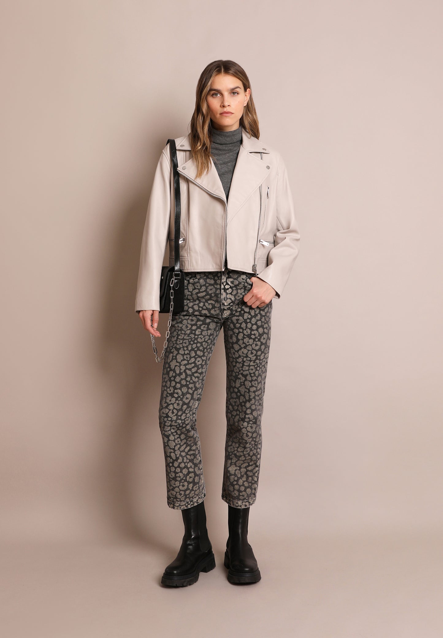 CAZADORA BIKER PIEL
