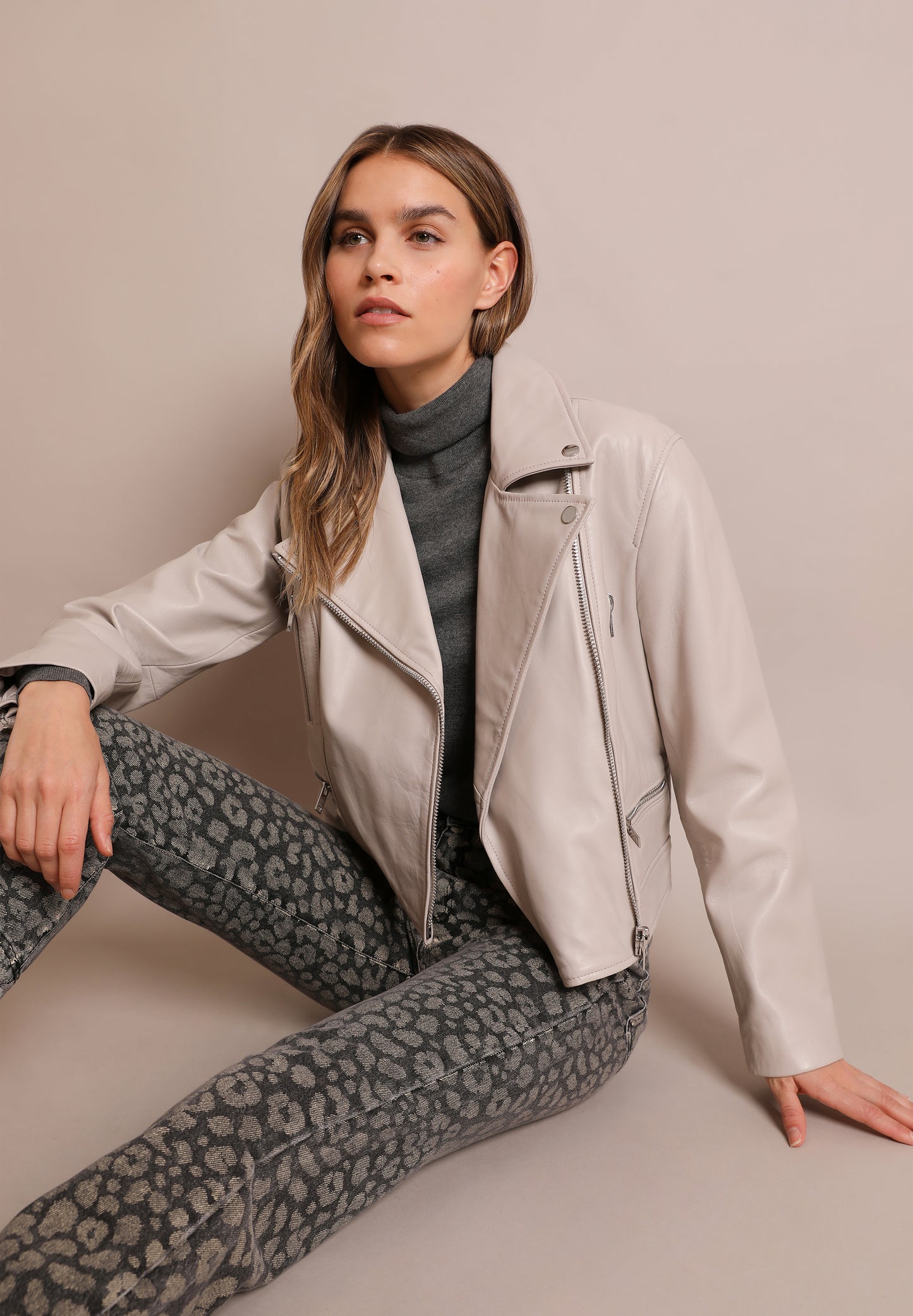 CAZADORA BIKER PIEL