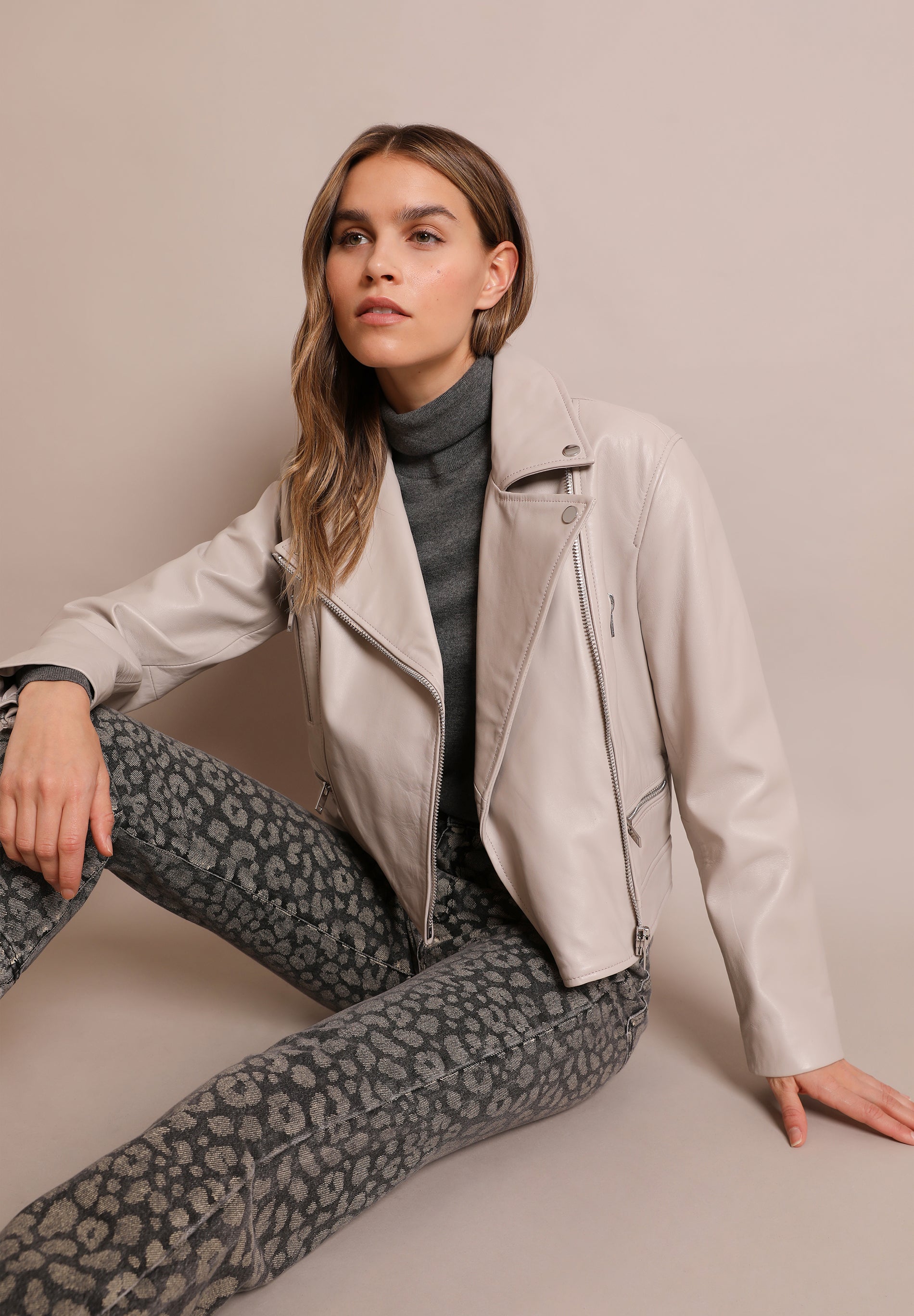CAZADORA BIKER PIEL
