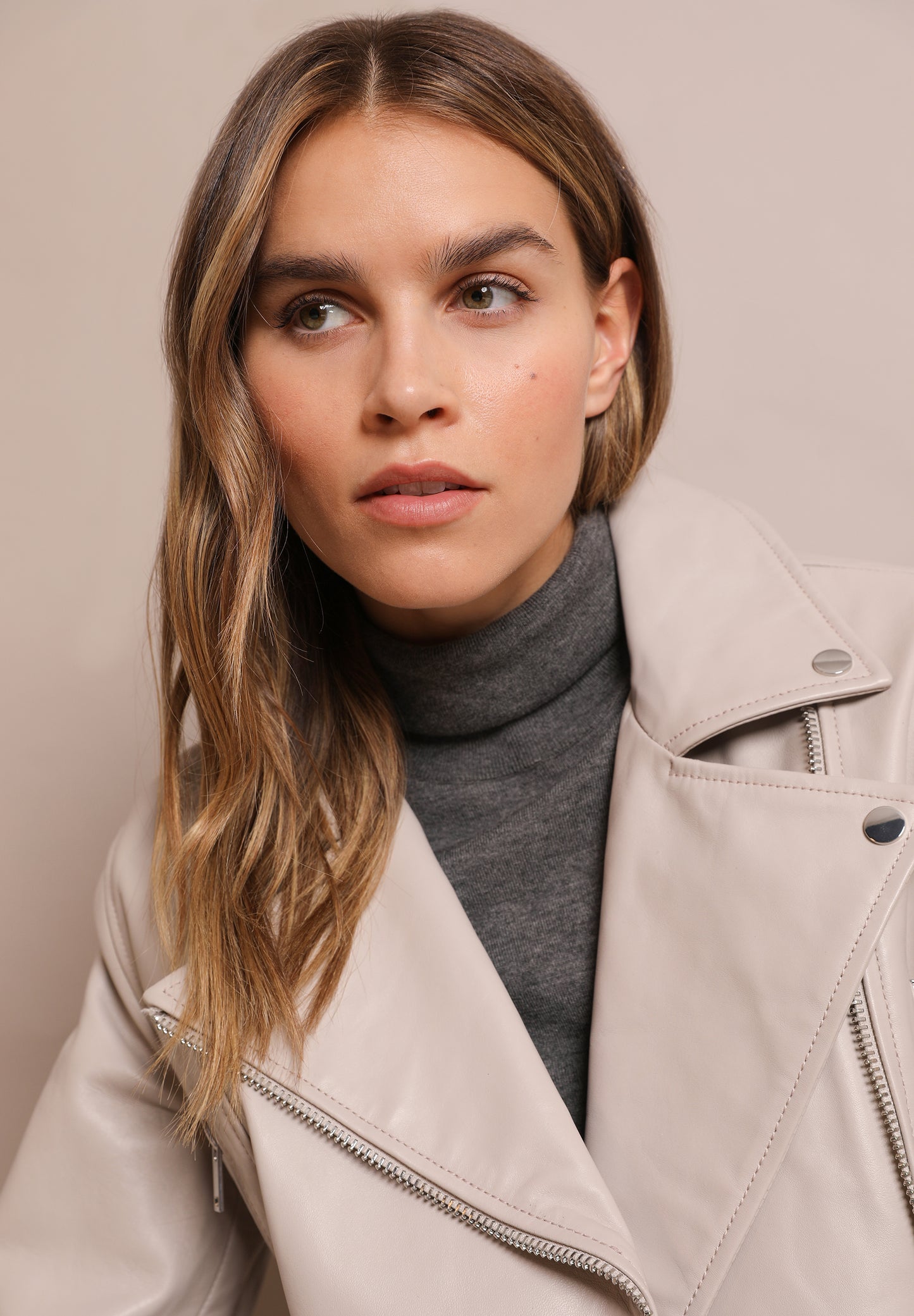 CAZADORA BIKER PIEL