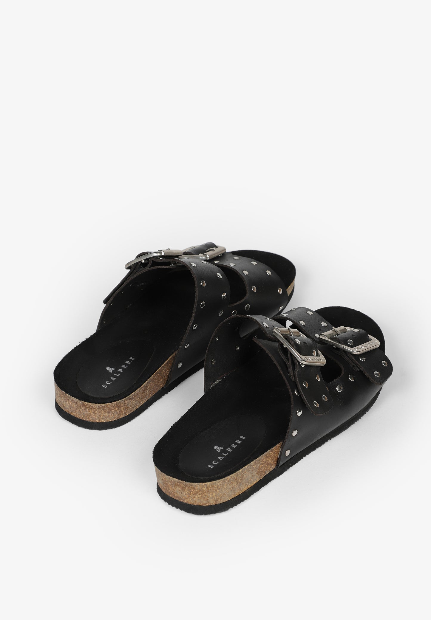 SANDALIAS PIEL DOBLE HEBILLA
