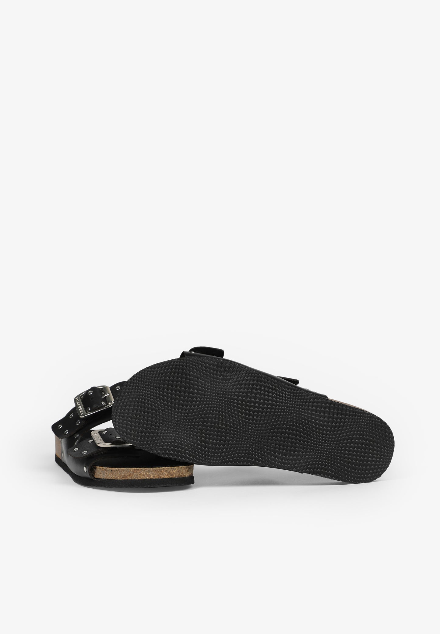 SANDALIAS PIEL DOBLE HEBILLA