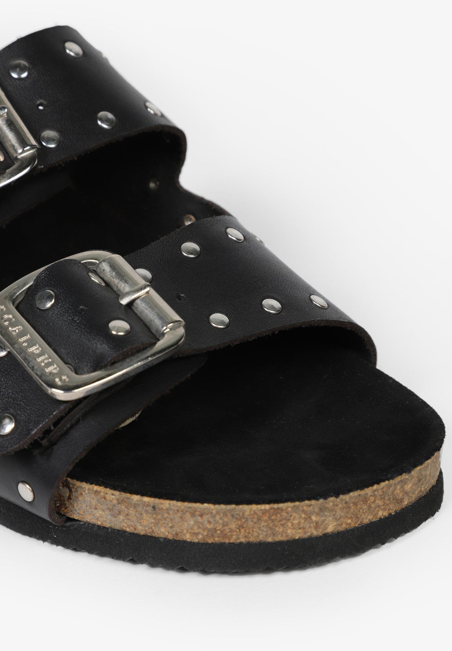 SANDALIAS PIEL DOBLE HEBILLA