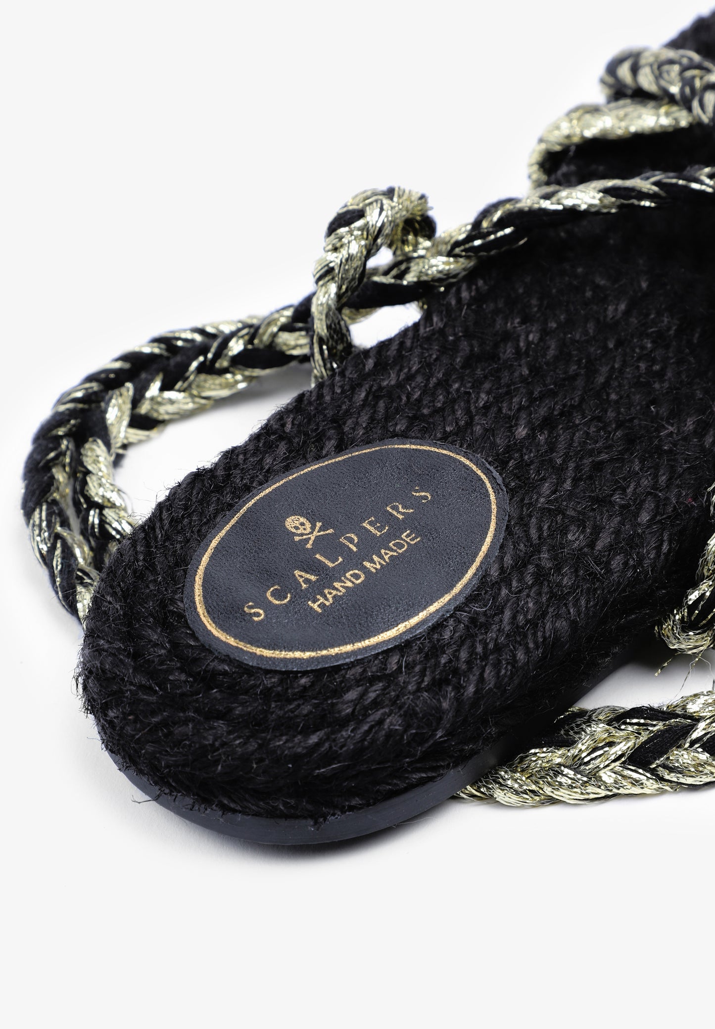 SANDALIAS PLANA ATADA CUERDAS TRENZADAS