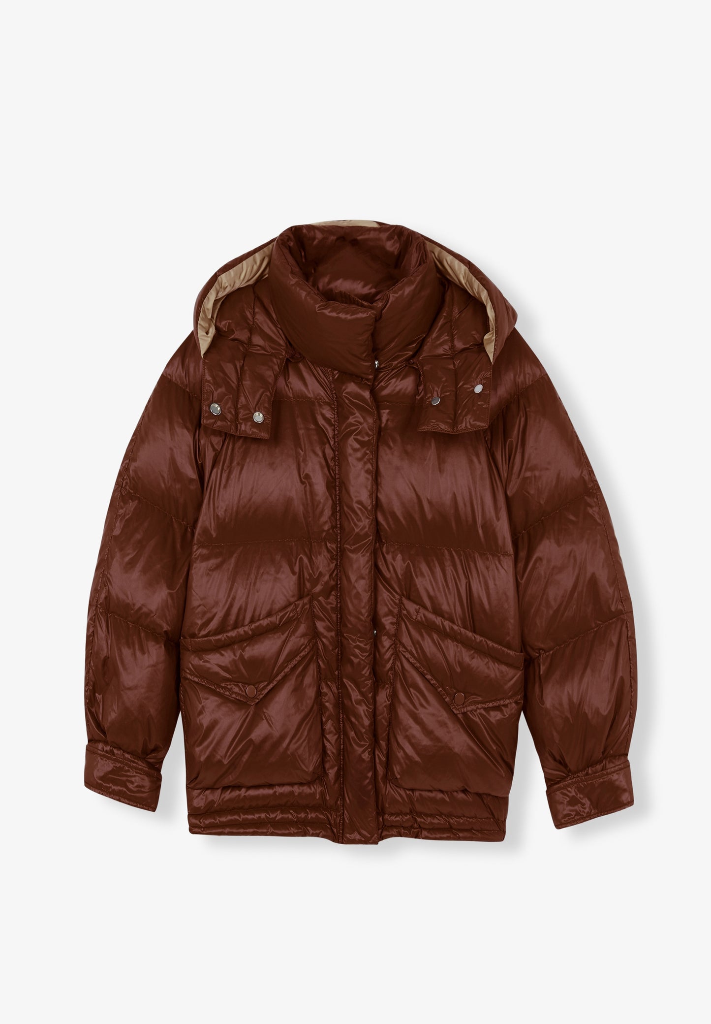 ABRIGO ACOLCHADO BOLSILLOS PARCHE