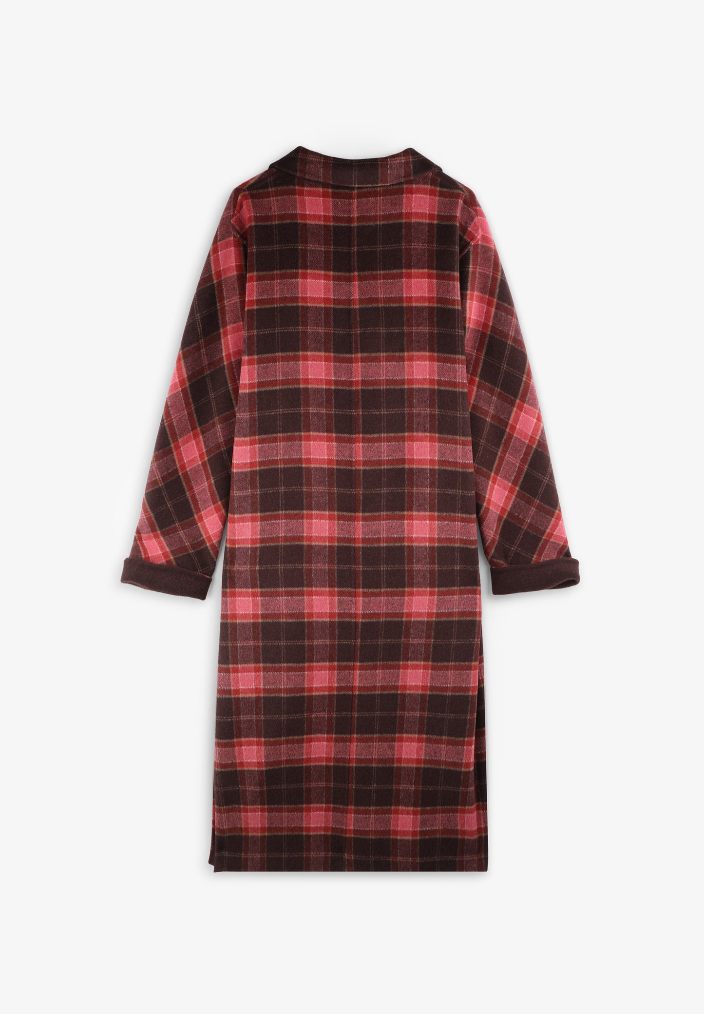 ABRIGO CUADROS LARGO