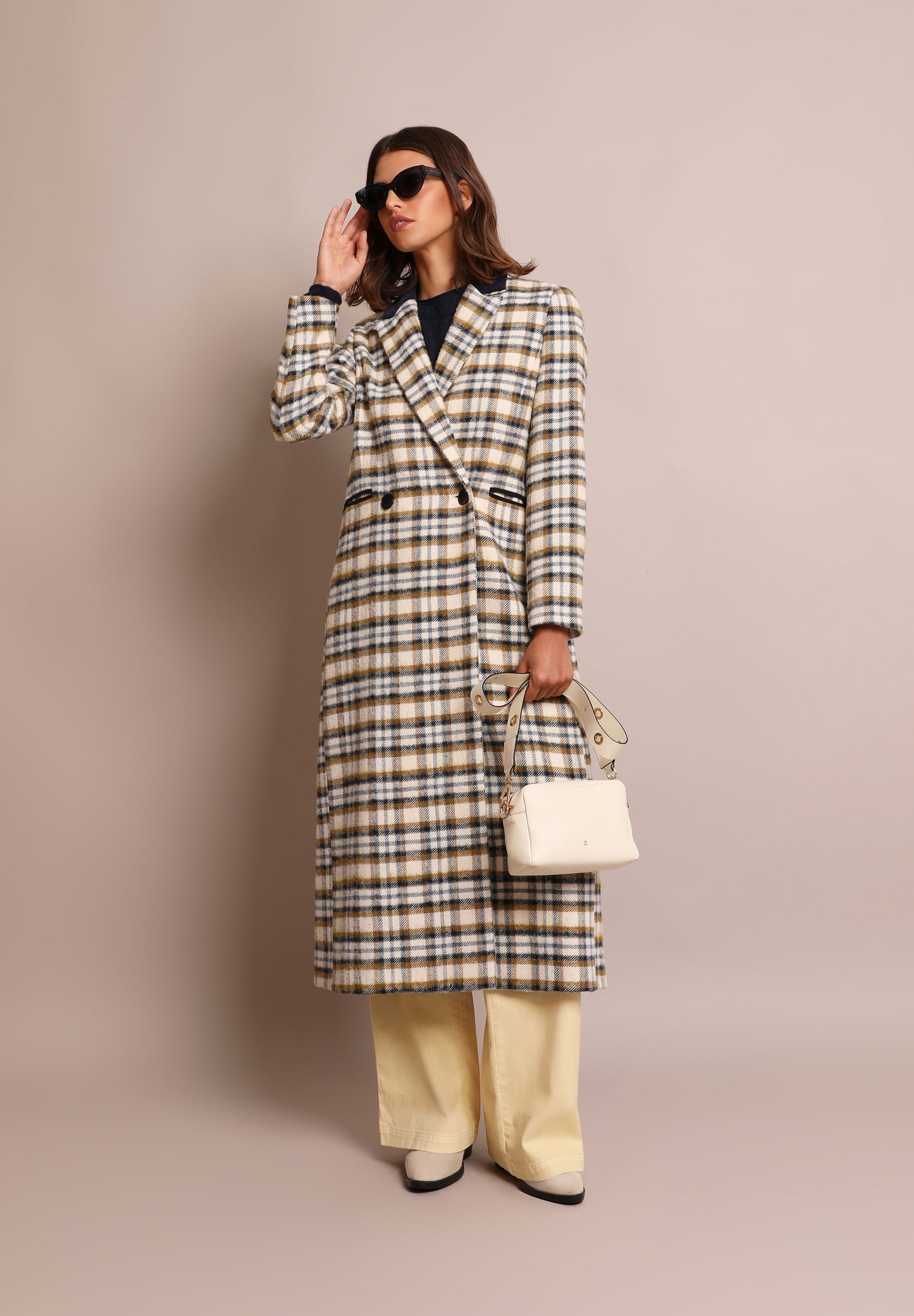 ABRIGO LARGO CUADROS