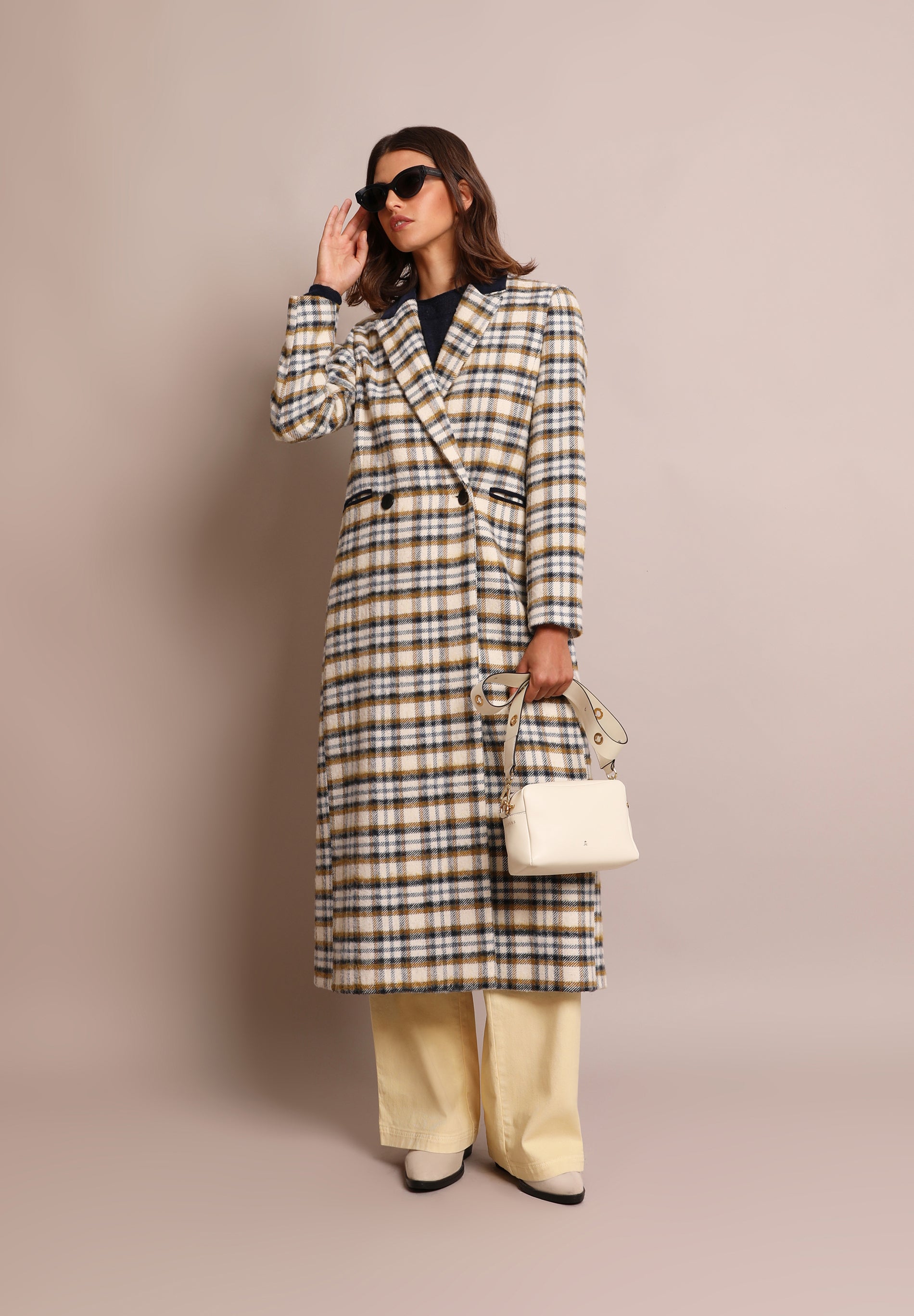 ABRIGO LARGO CUADROS