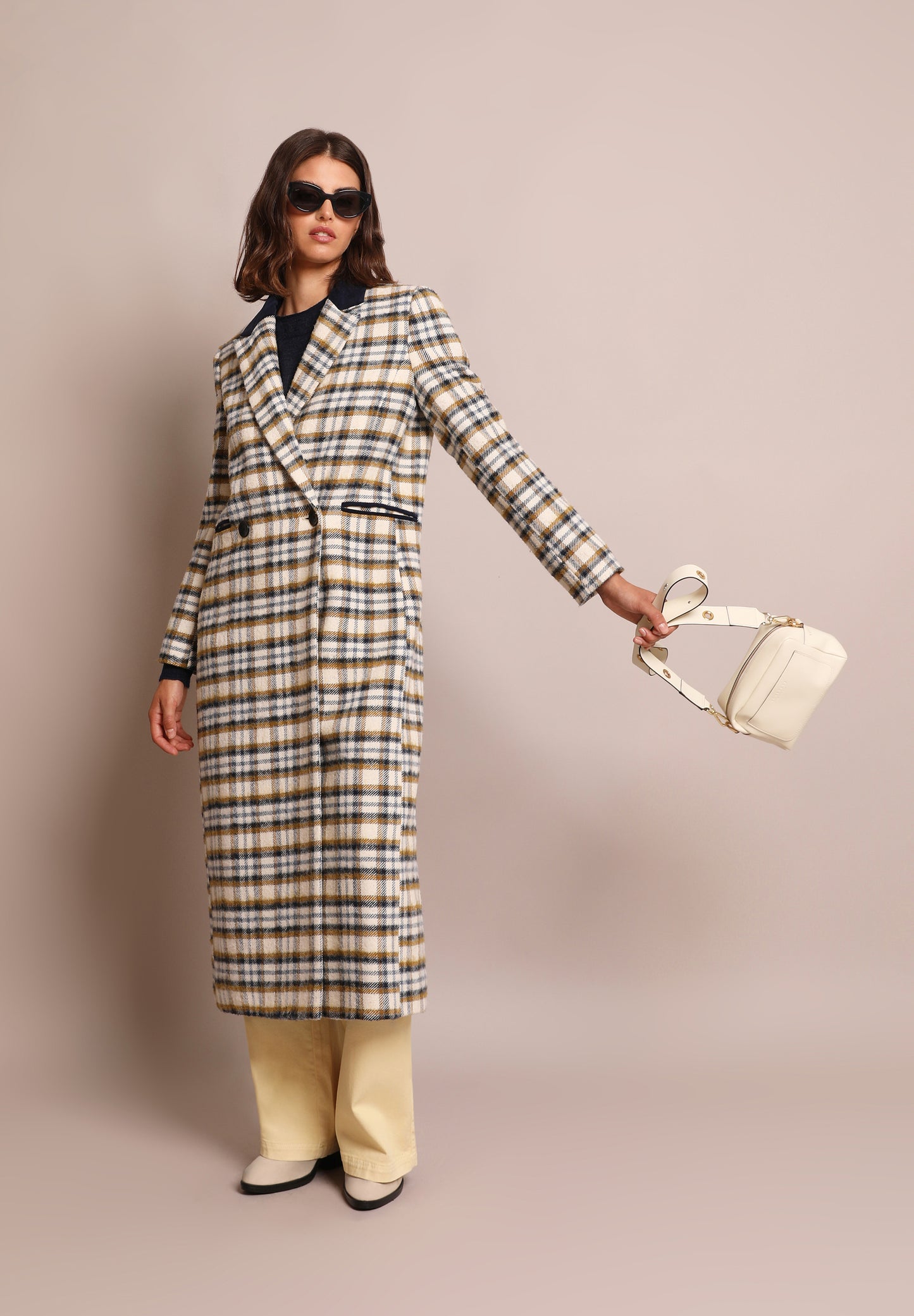 ABRIGO LARGO CUADROS