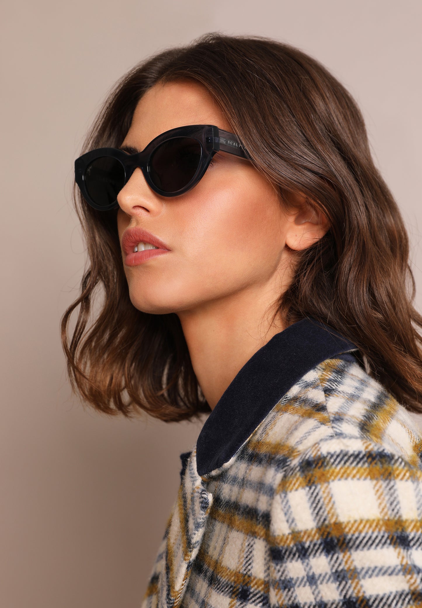 ABRIGO LARGO CUADROS