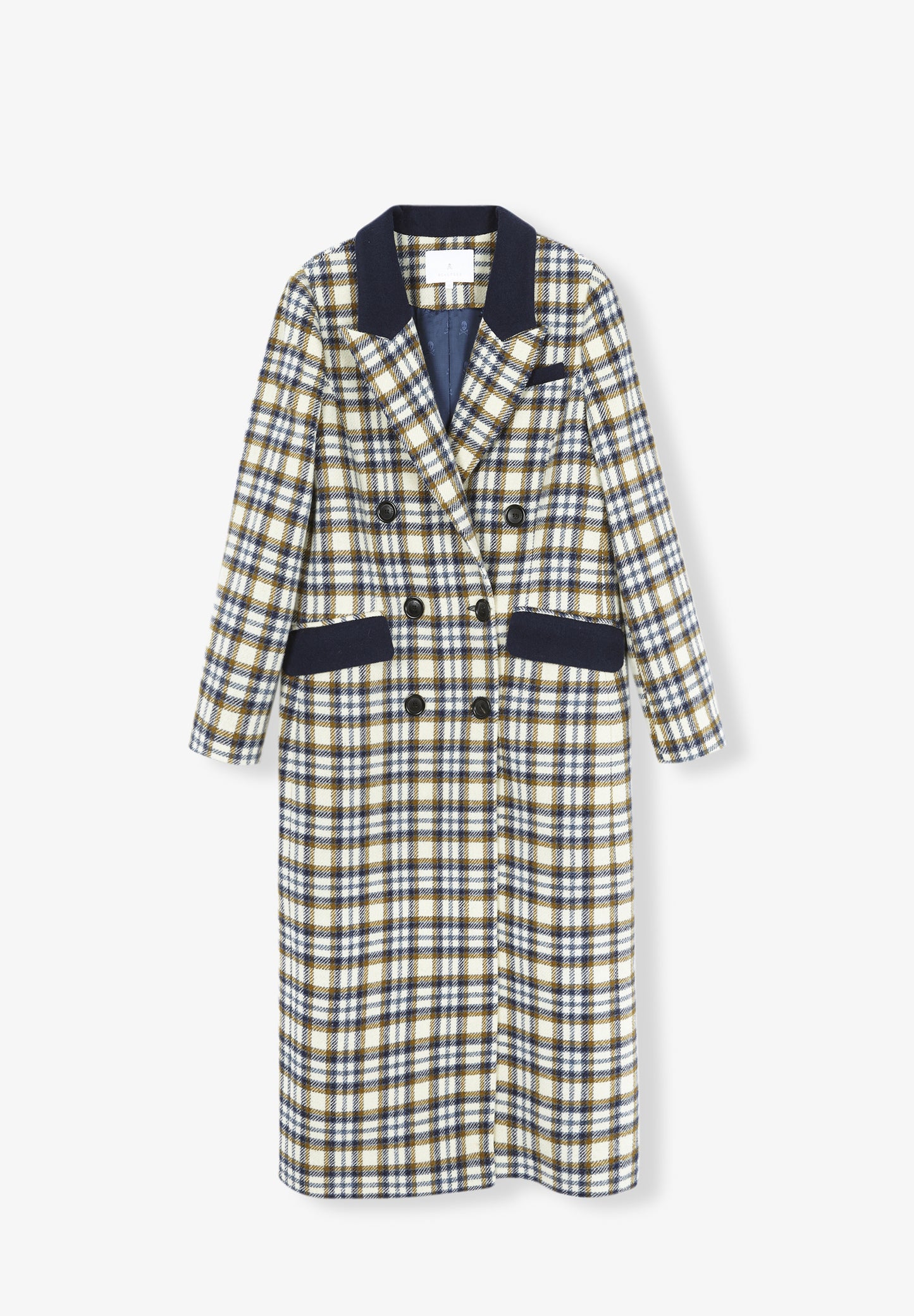 ABRIGO LARGO CUADROS