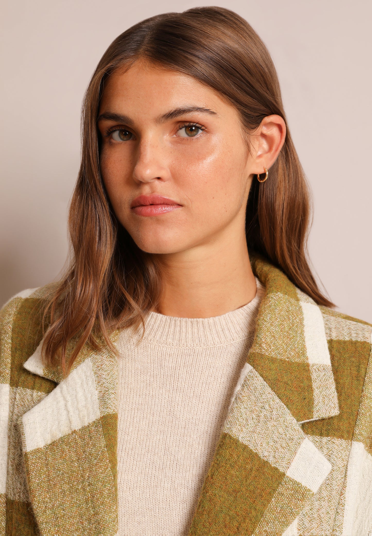 ABRIGO PAÑO CUADROS