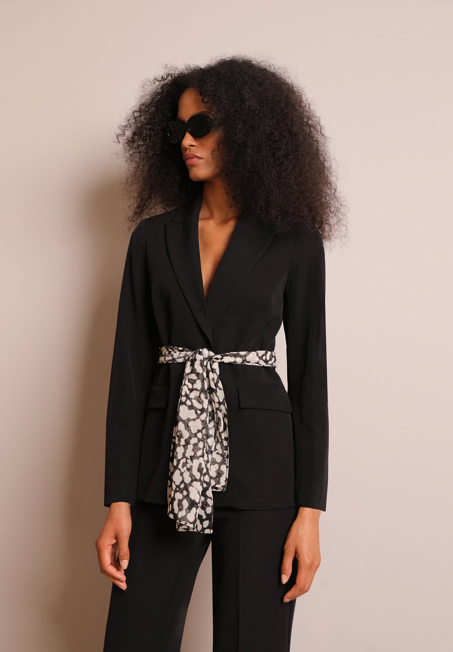 BLAZER CINTURON ANIMAL PRINT