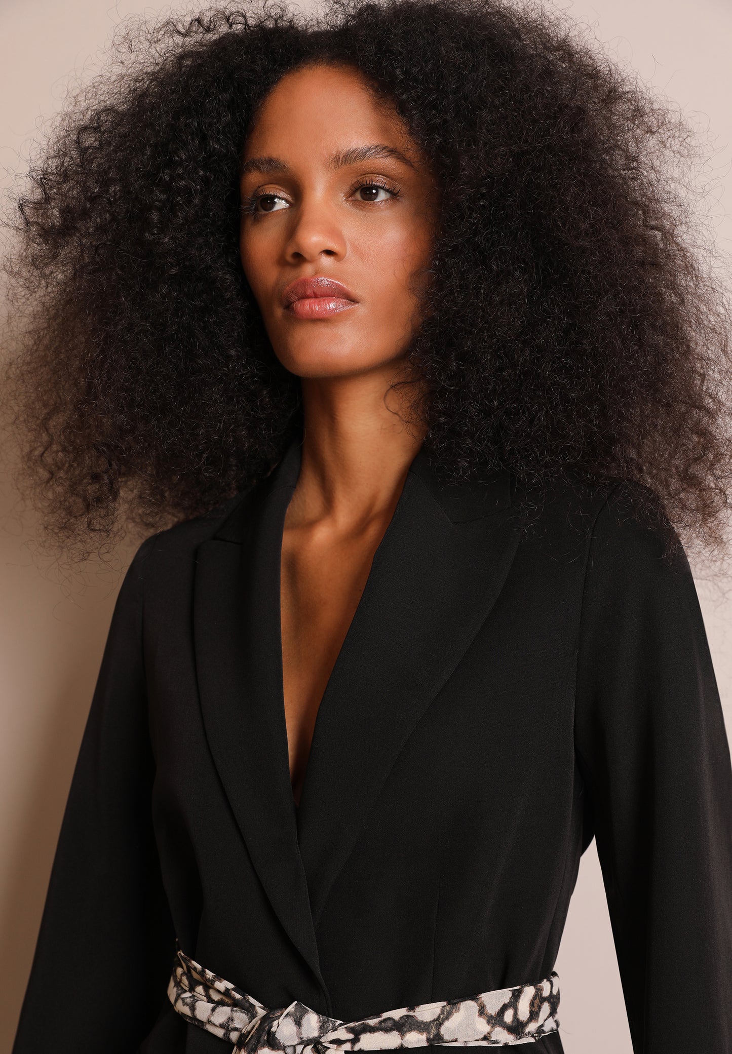 BLAZER CINTURON ANIMAL PRINT