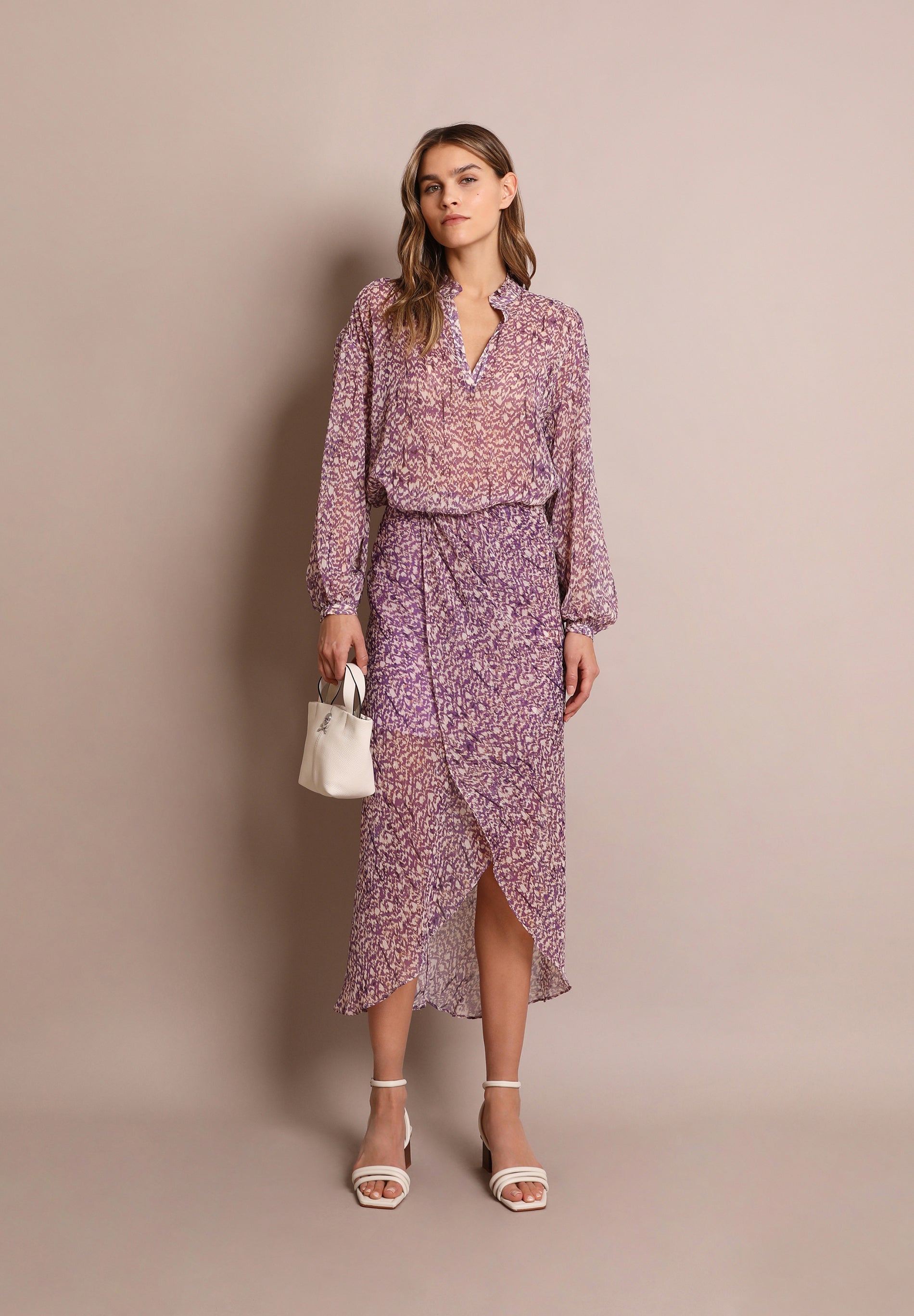 FALDA CRUZADA PRINT METALIZADO