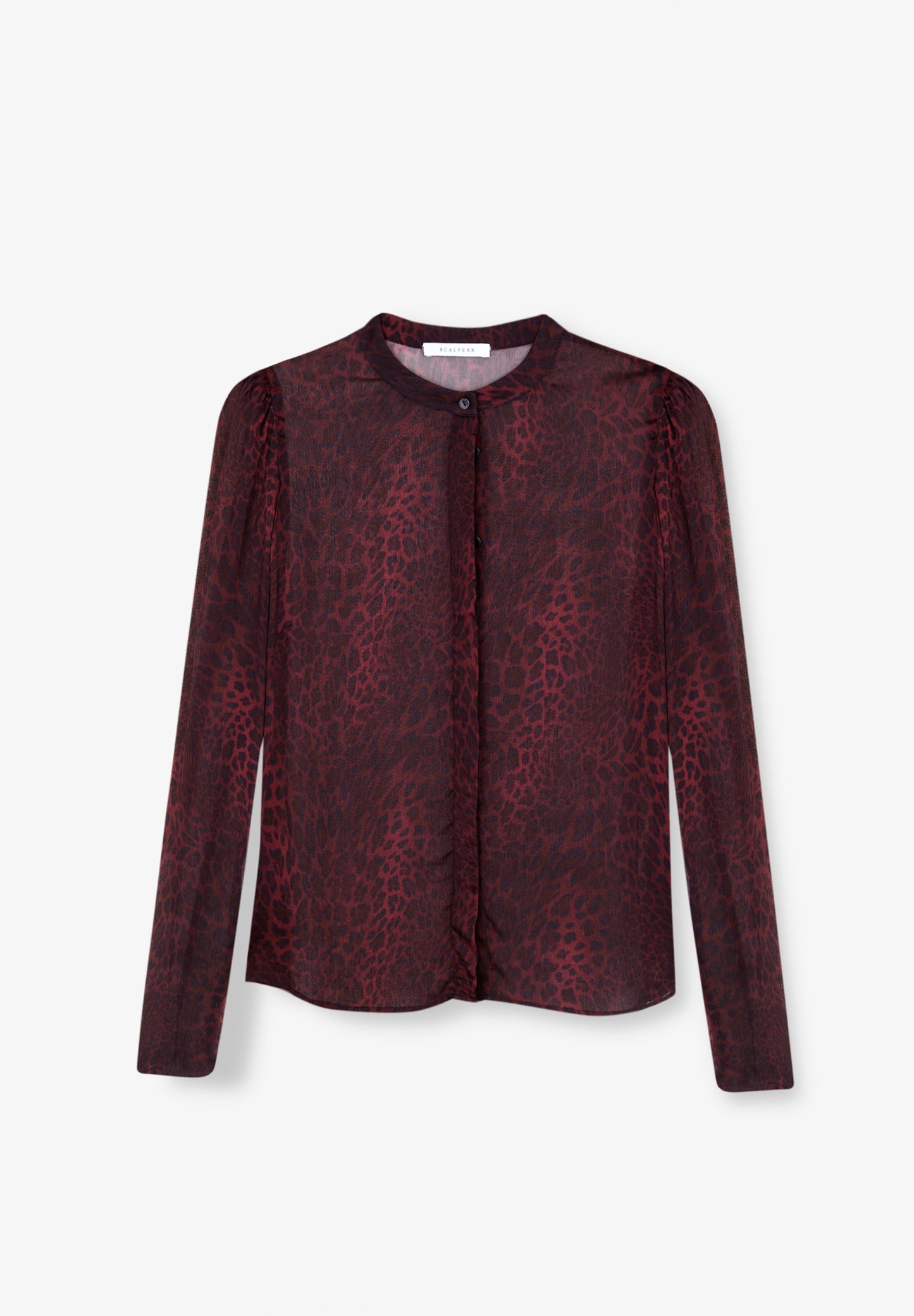 BLUSA SEMITRANSPARENTE ANIMAL PRINT