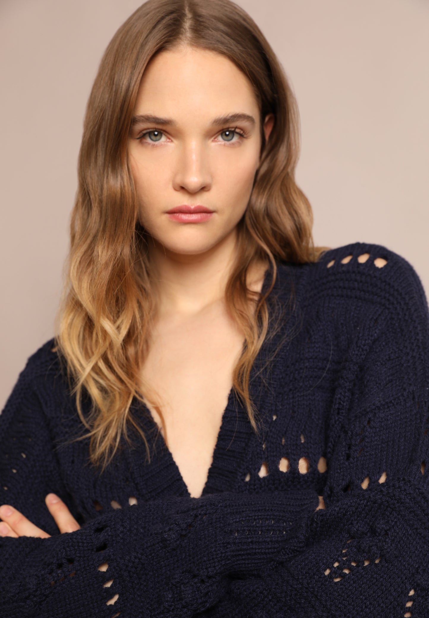 CÁRDIGAN PUNTO CALADOS