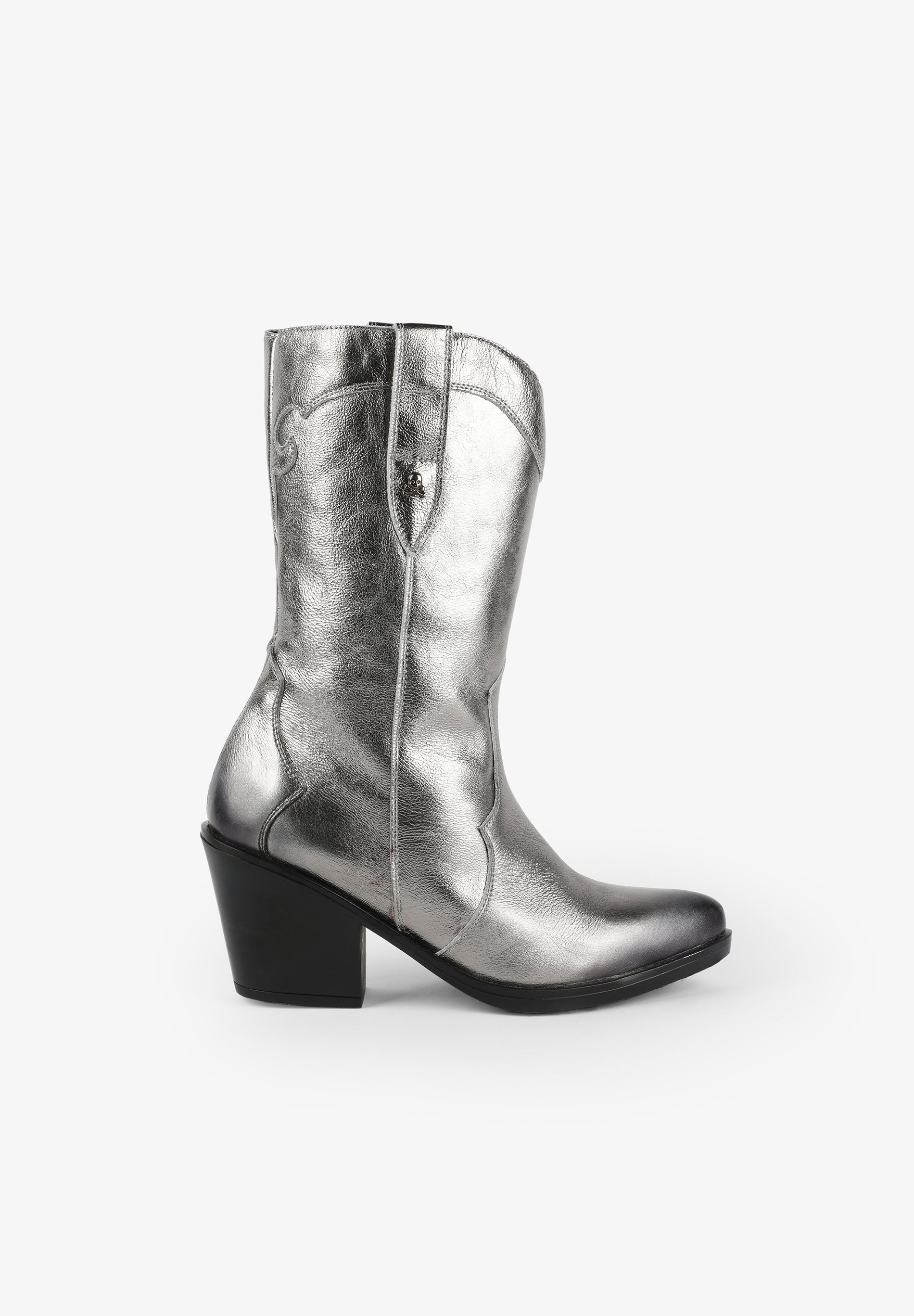 BOTAS PIEL COWBOY METALIZADAS