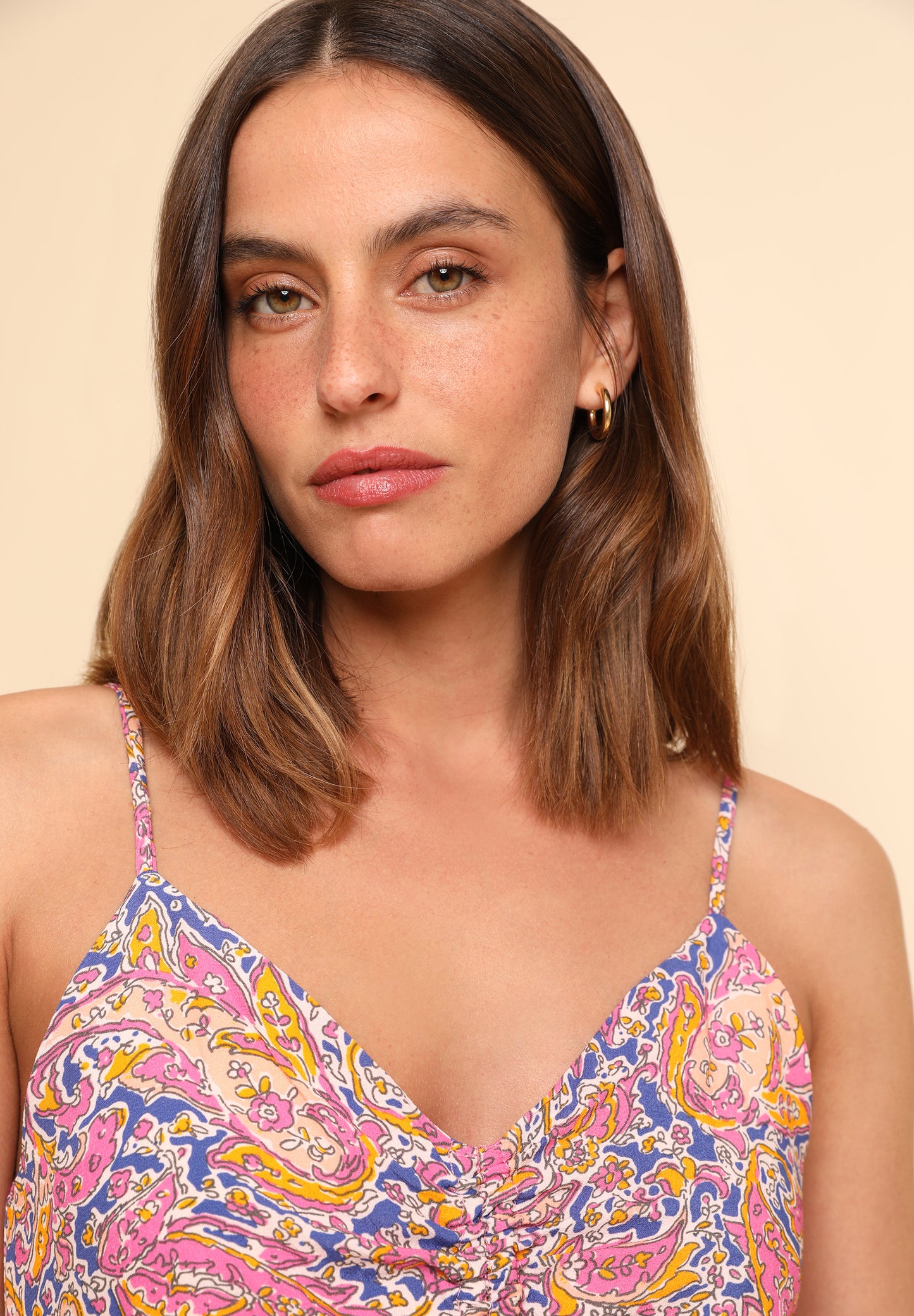 VESTIDO LARGO PRINT PAISLEY