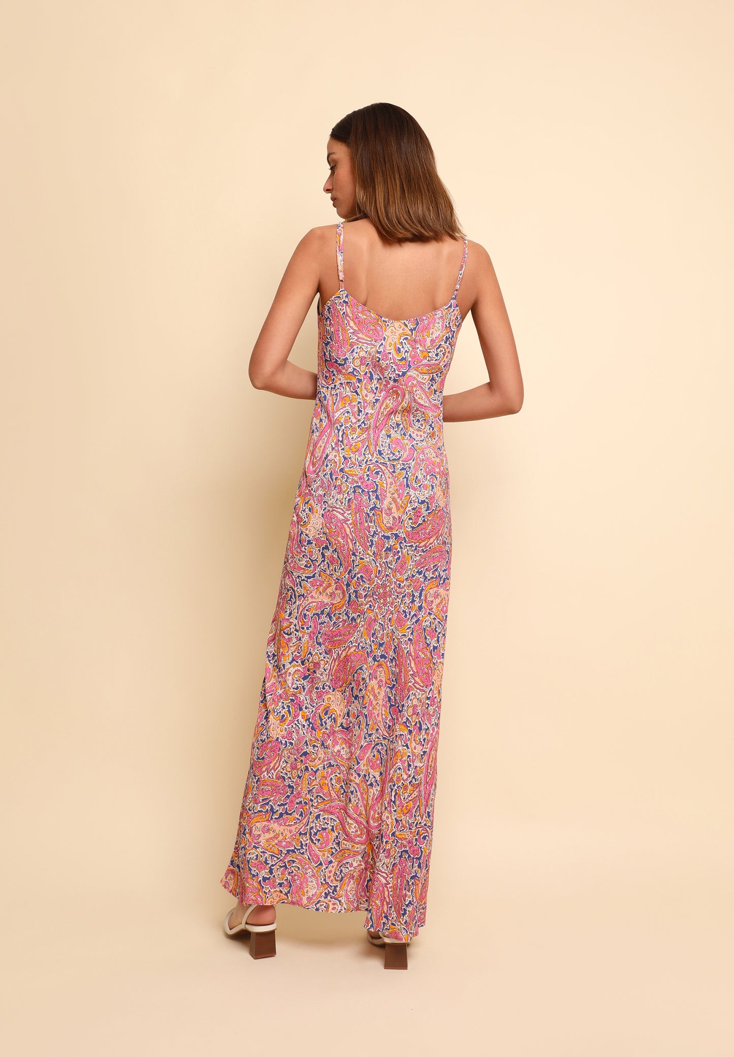 VESTIDO LARGO PRINT PAISLEY