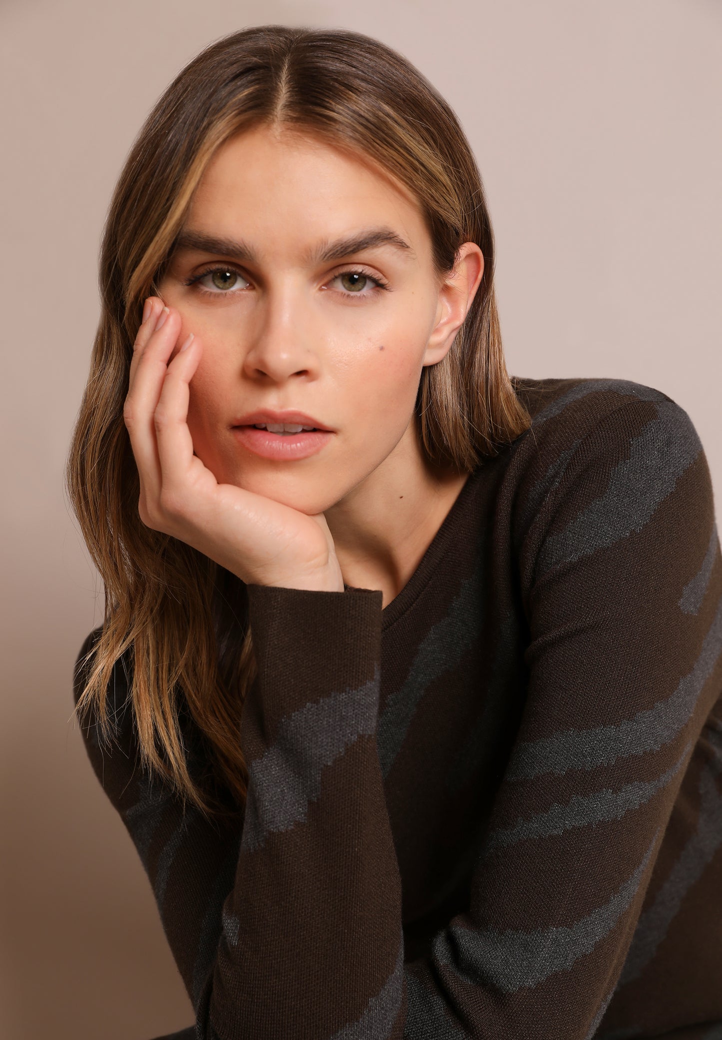 VESTIDO MIDI PUNTO ANIMAL PRINT