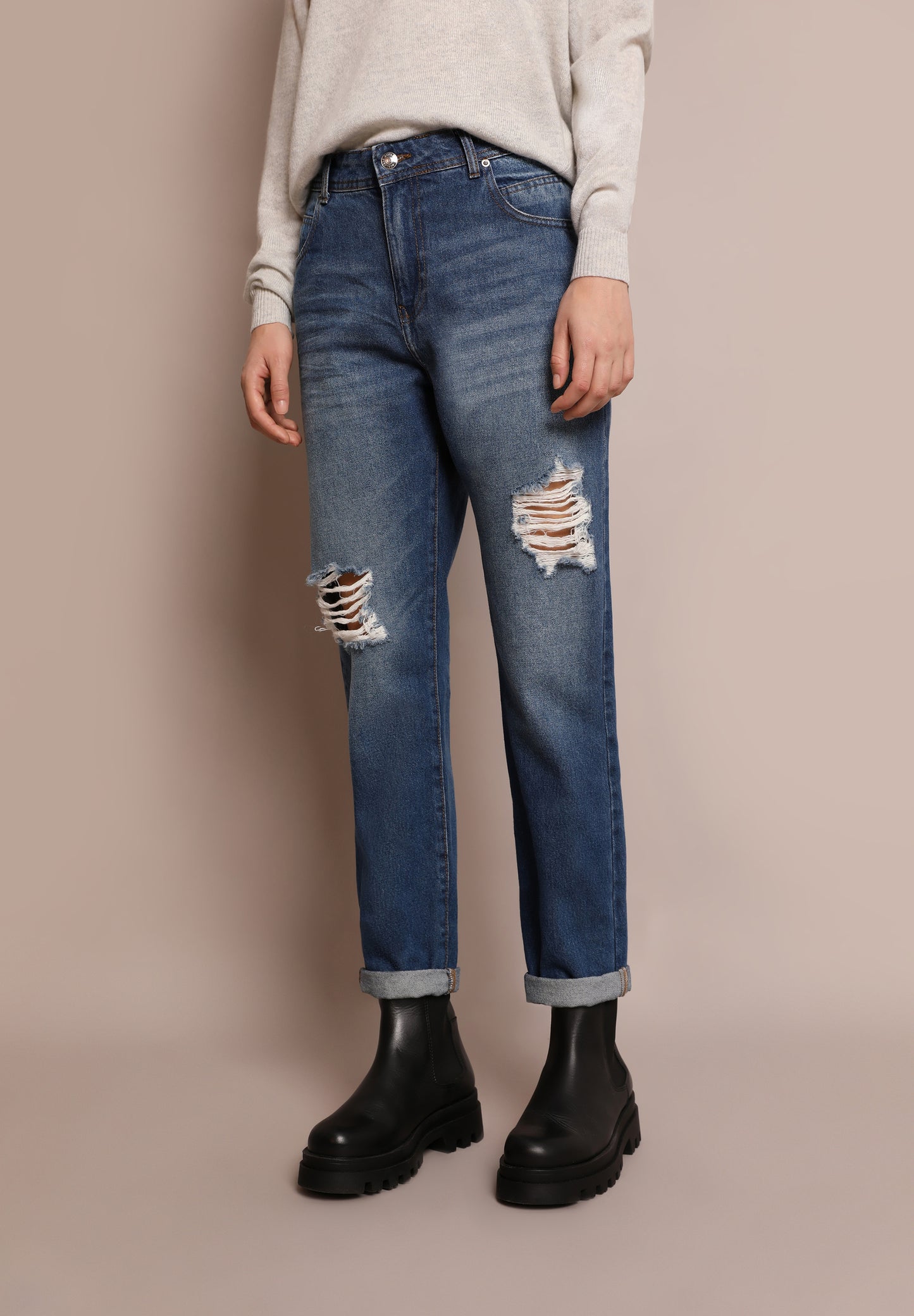 JEANS RELAXED FIT ROTOS
