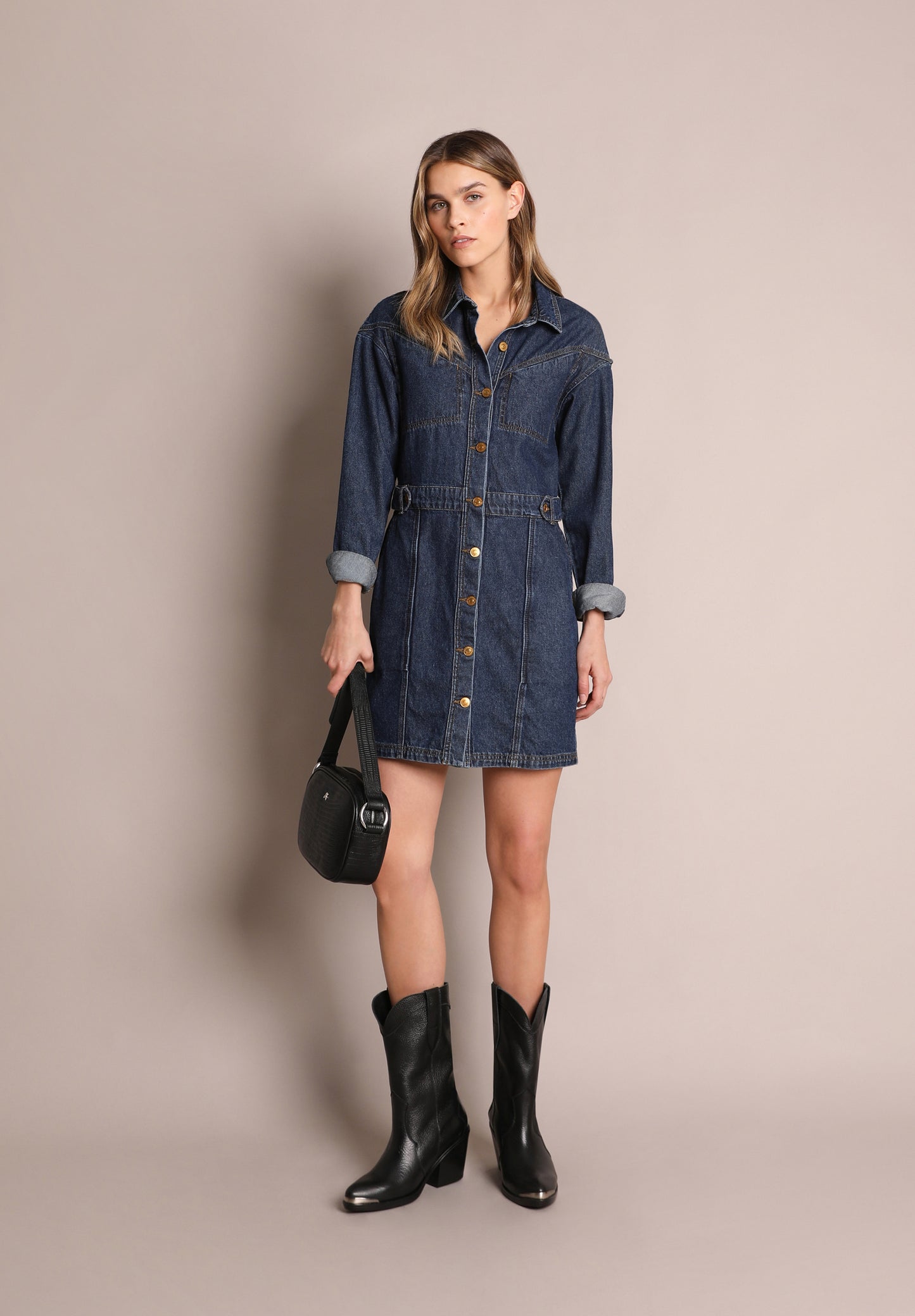 VESTIDO MINI DENIM
