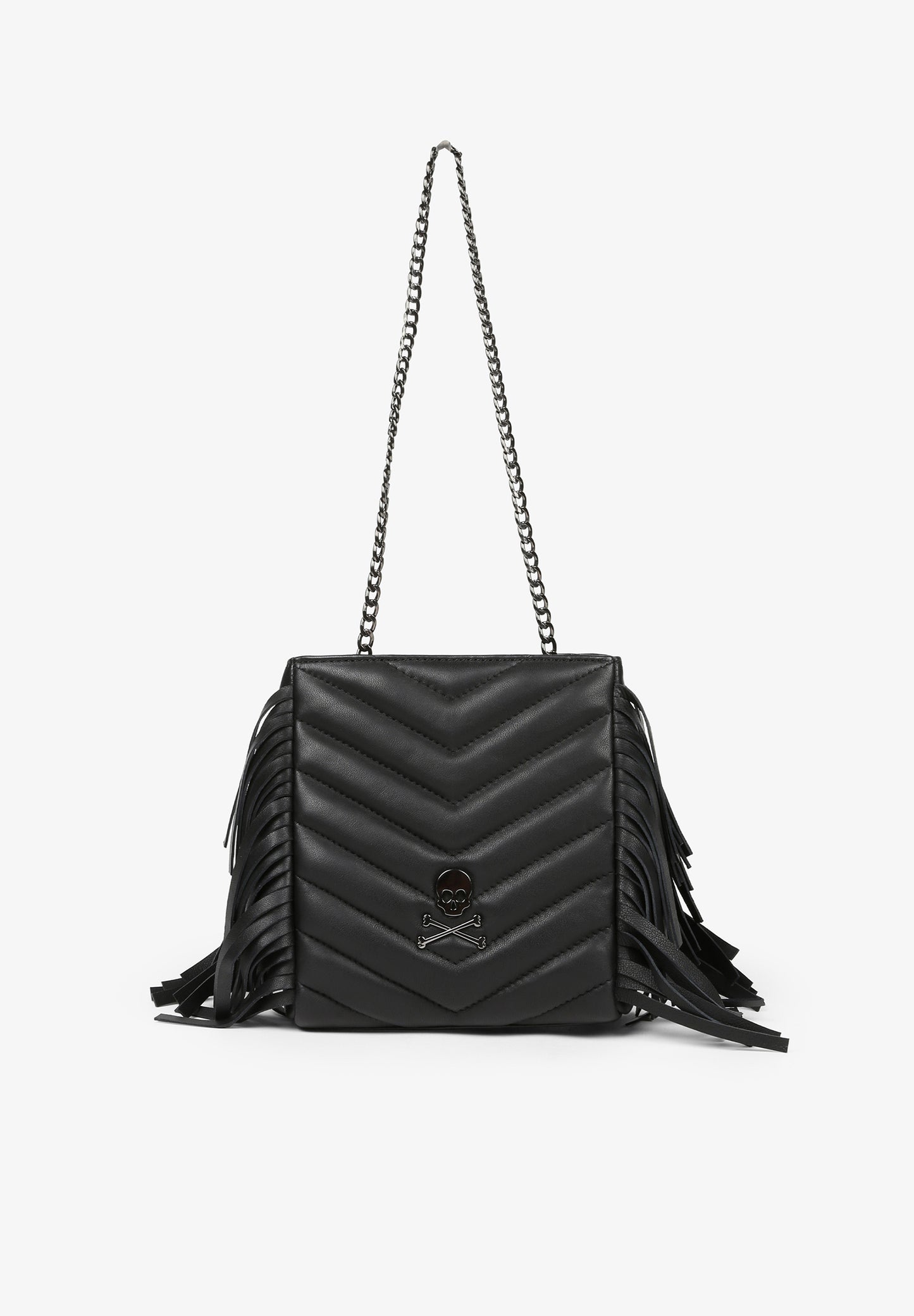 BOLSO PIEL ACOLCHADO FLECOS