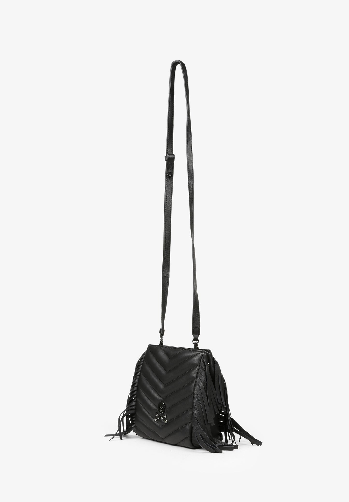 BOLSO PIEL ACOLCHADO FLECOS