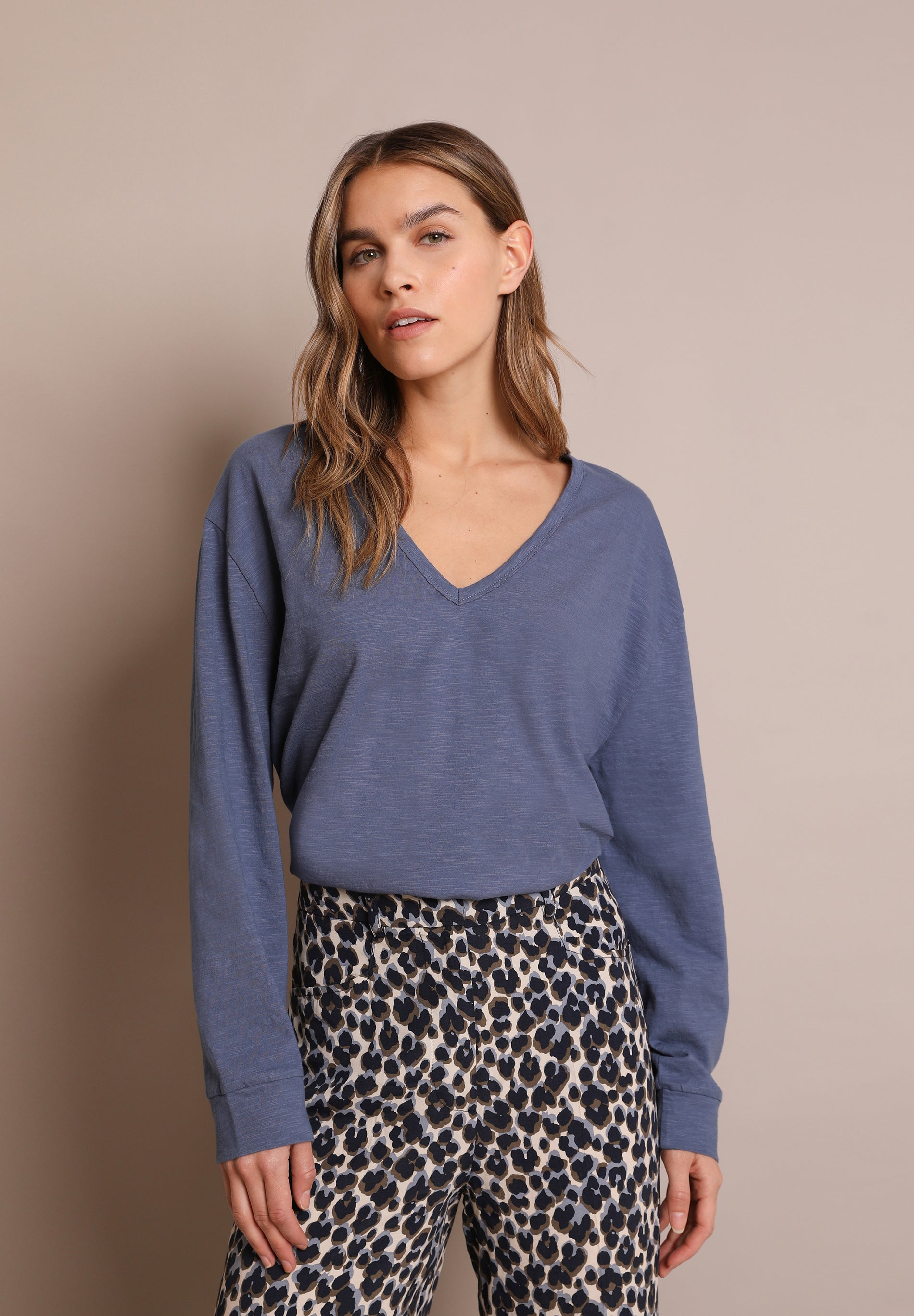 CAMISETA MANGA LARGA FLOCADA