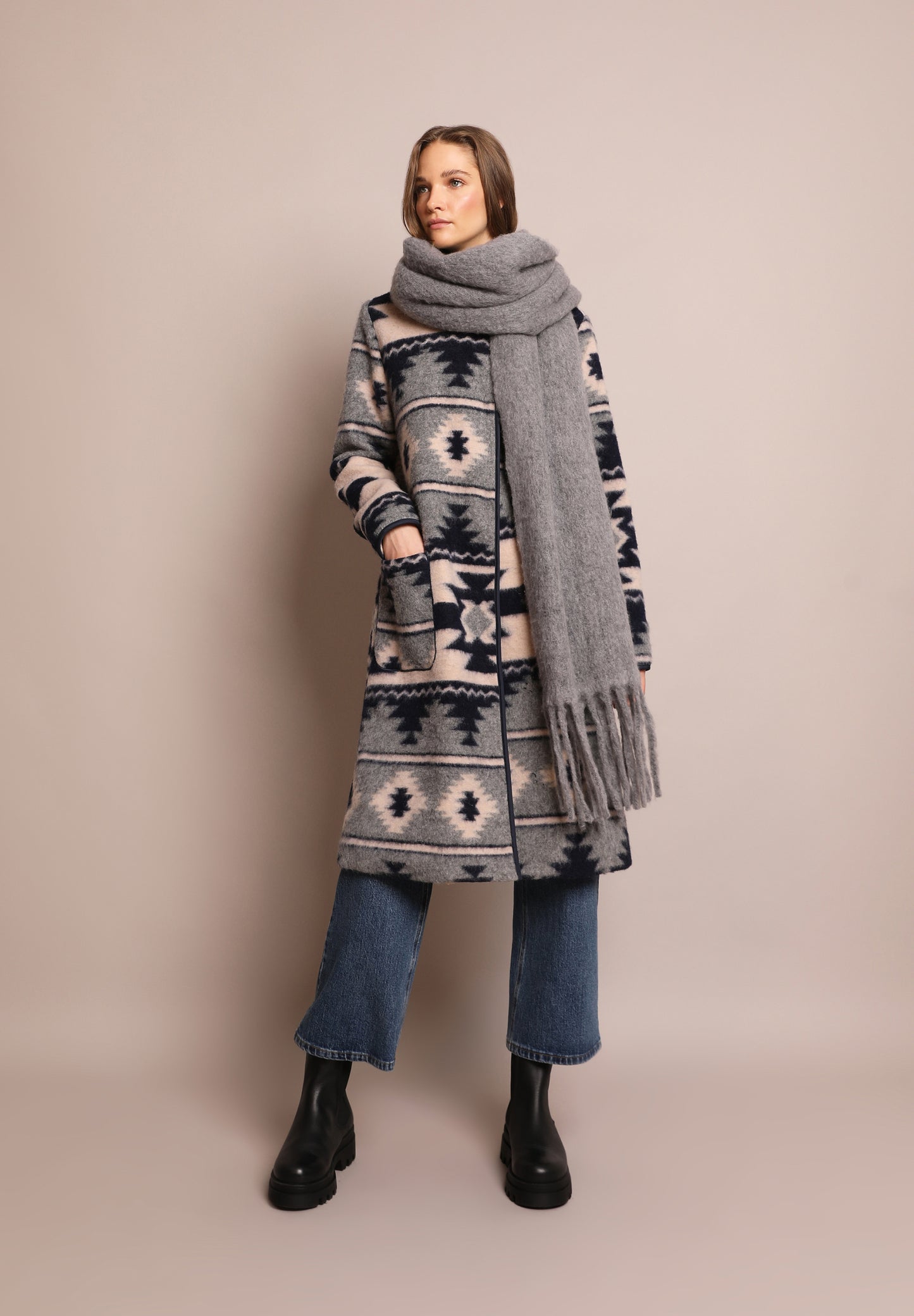 ABRIGO LARGO ÉTNICO