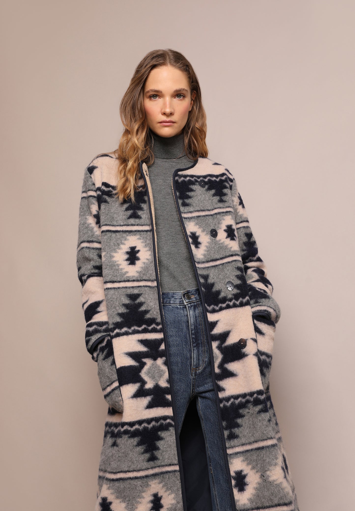 ABRIGO LARGO ÉTNICO