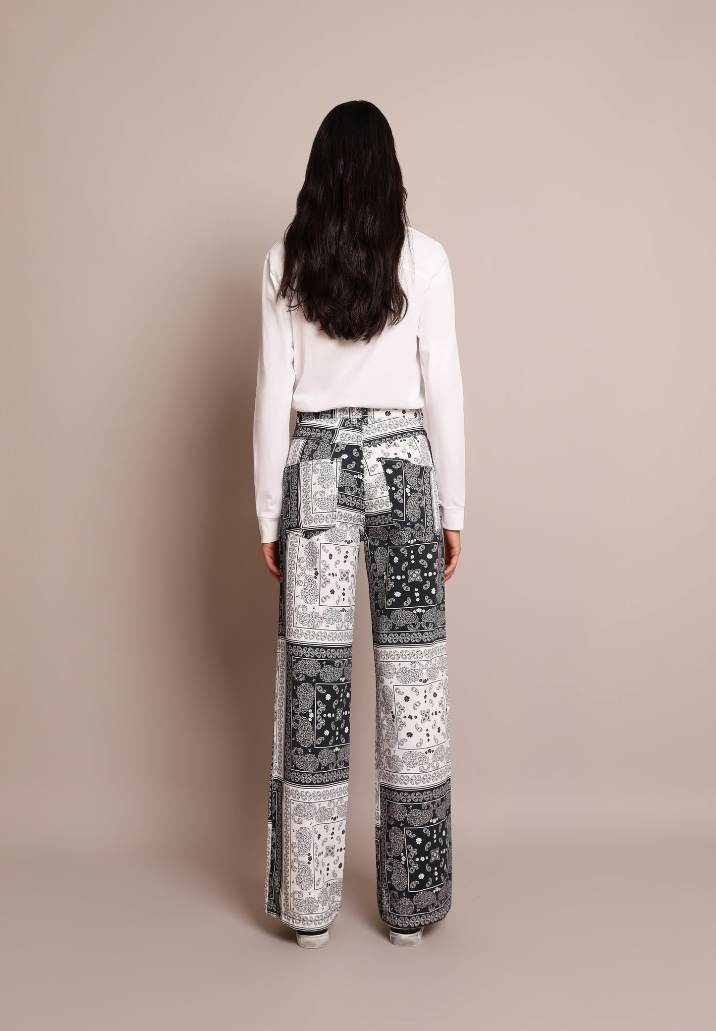 JEANS FULL LENGTH PRINT BANDANA