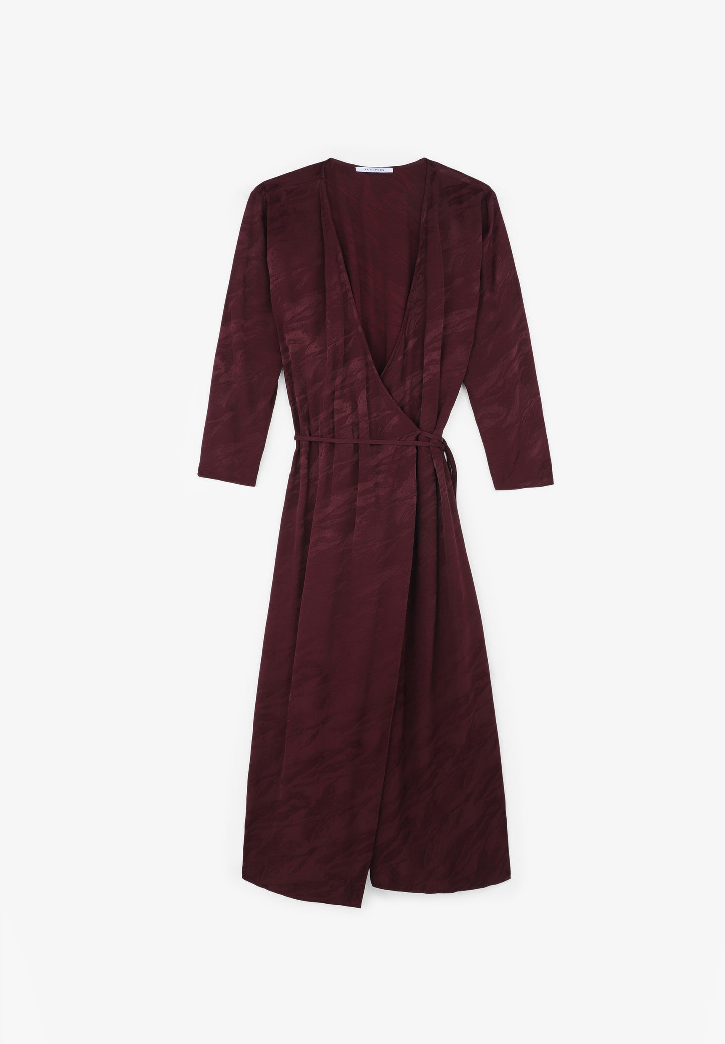 VESTIDO MIDI JACQUARD CRUZADO