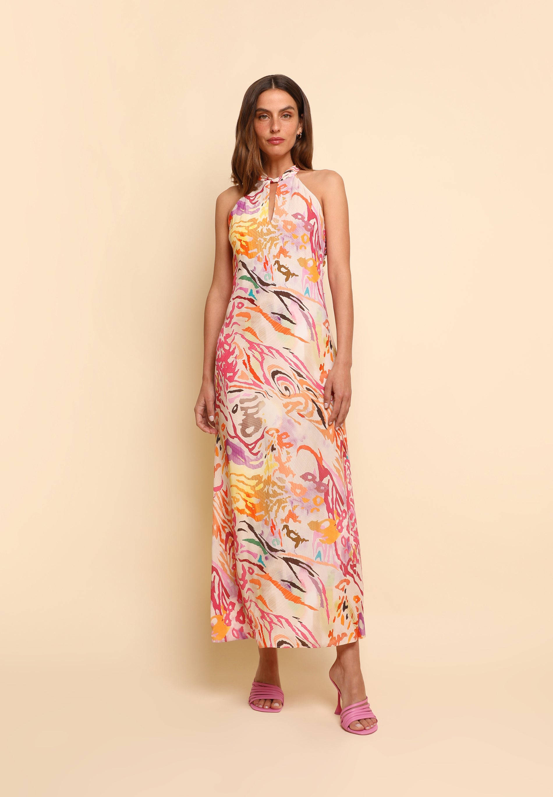 VESTIDO LARGO ESTAMPADO