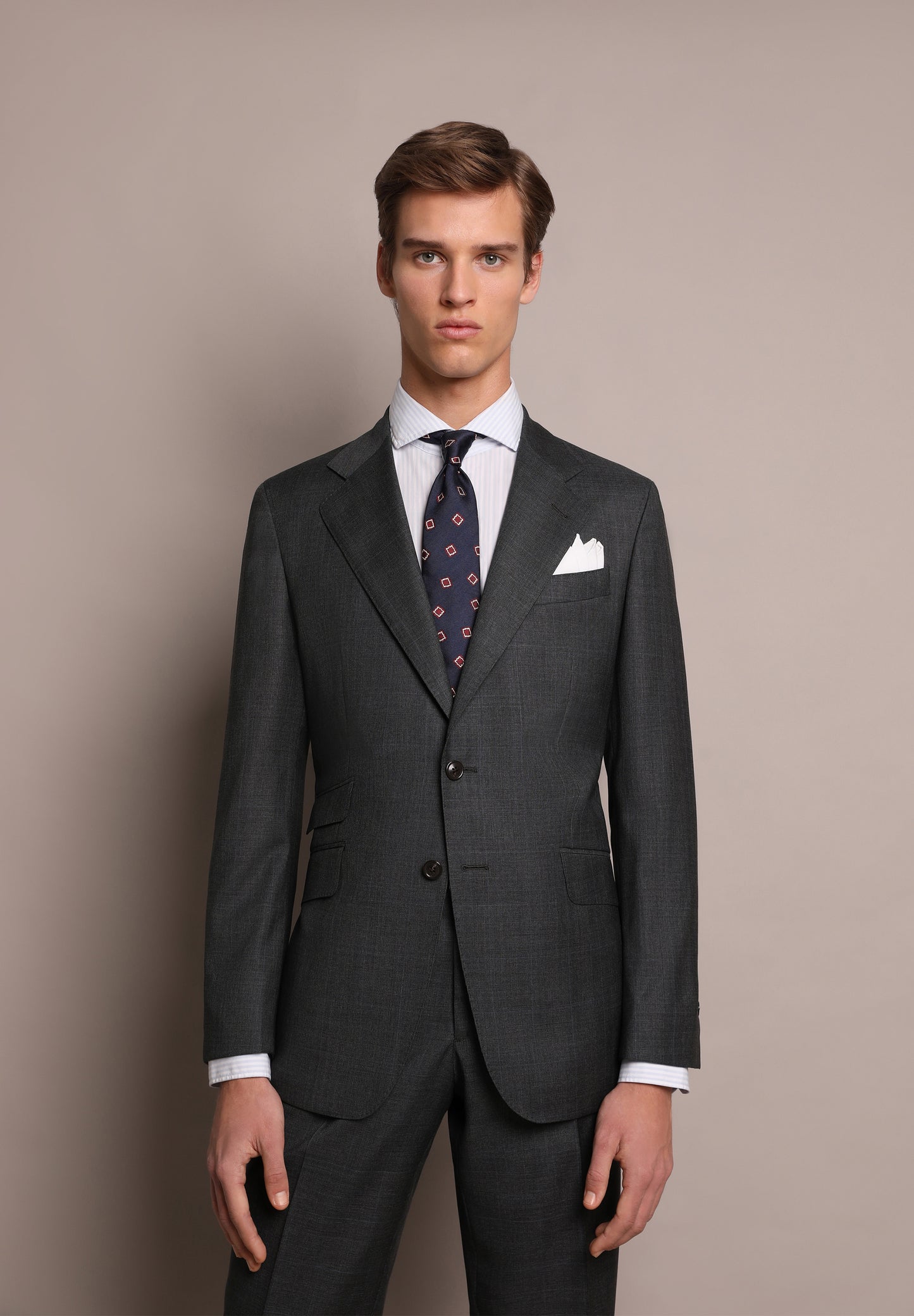 TRAJE LANA GRIS PRÍNCIPE DE GALES