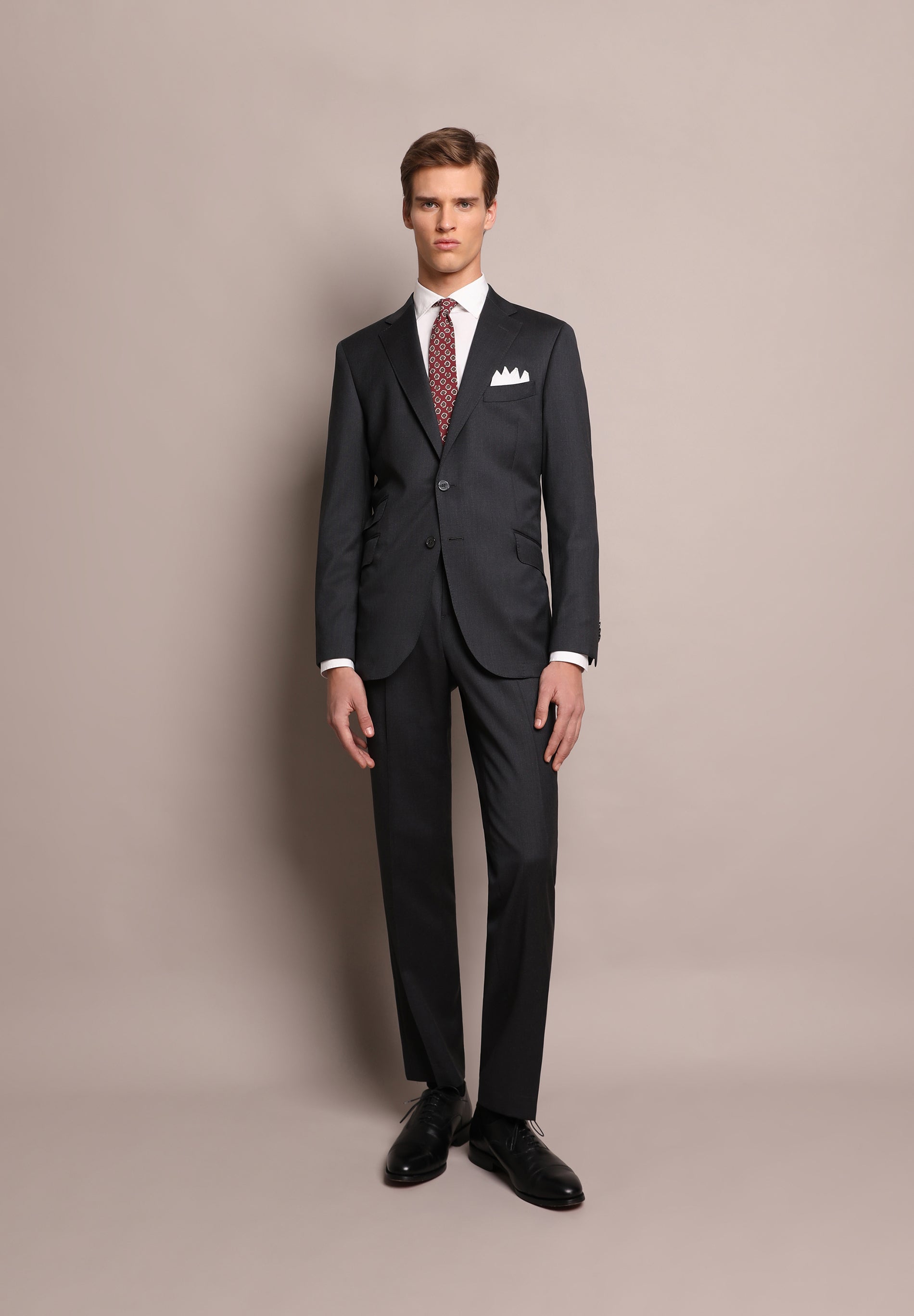 TRAJE LANA GRIS CLÁSICO