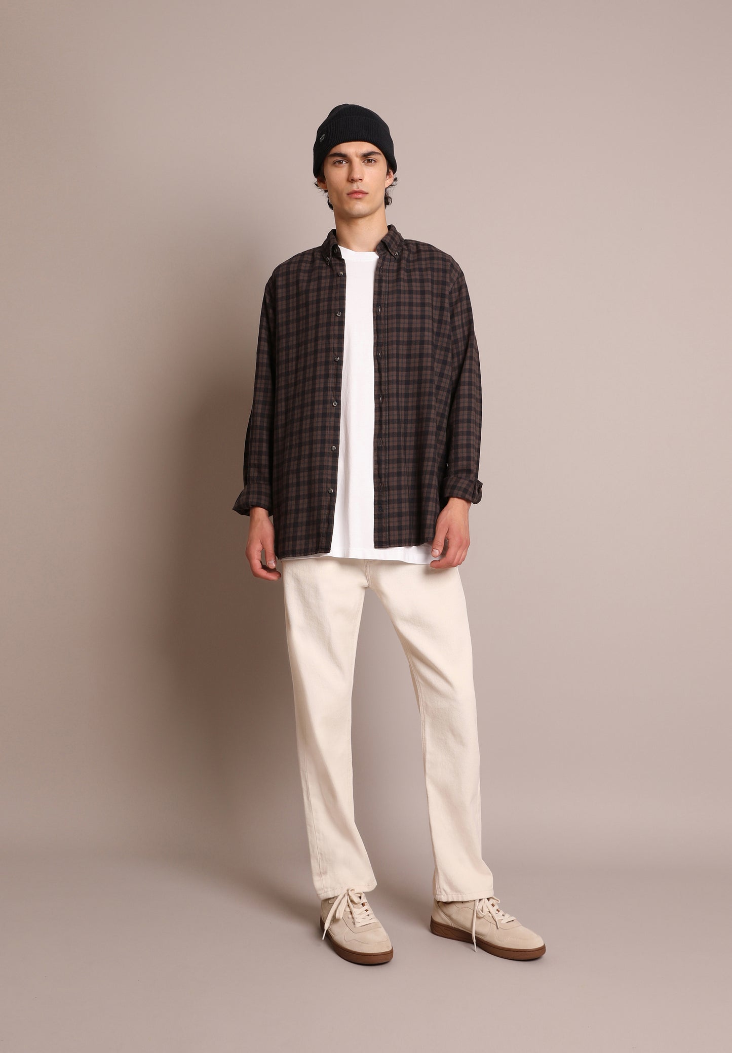 CAMISA CUADROS CUELLO BOTONES