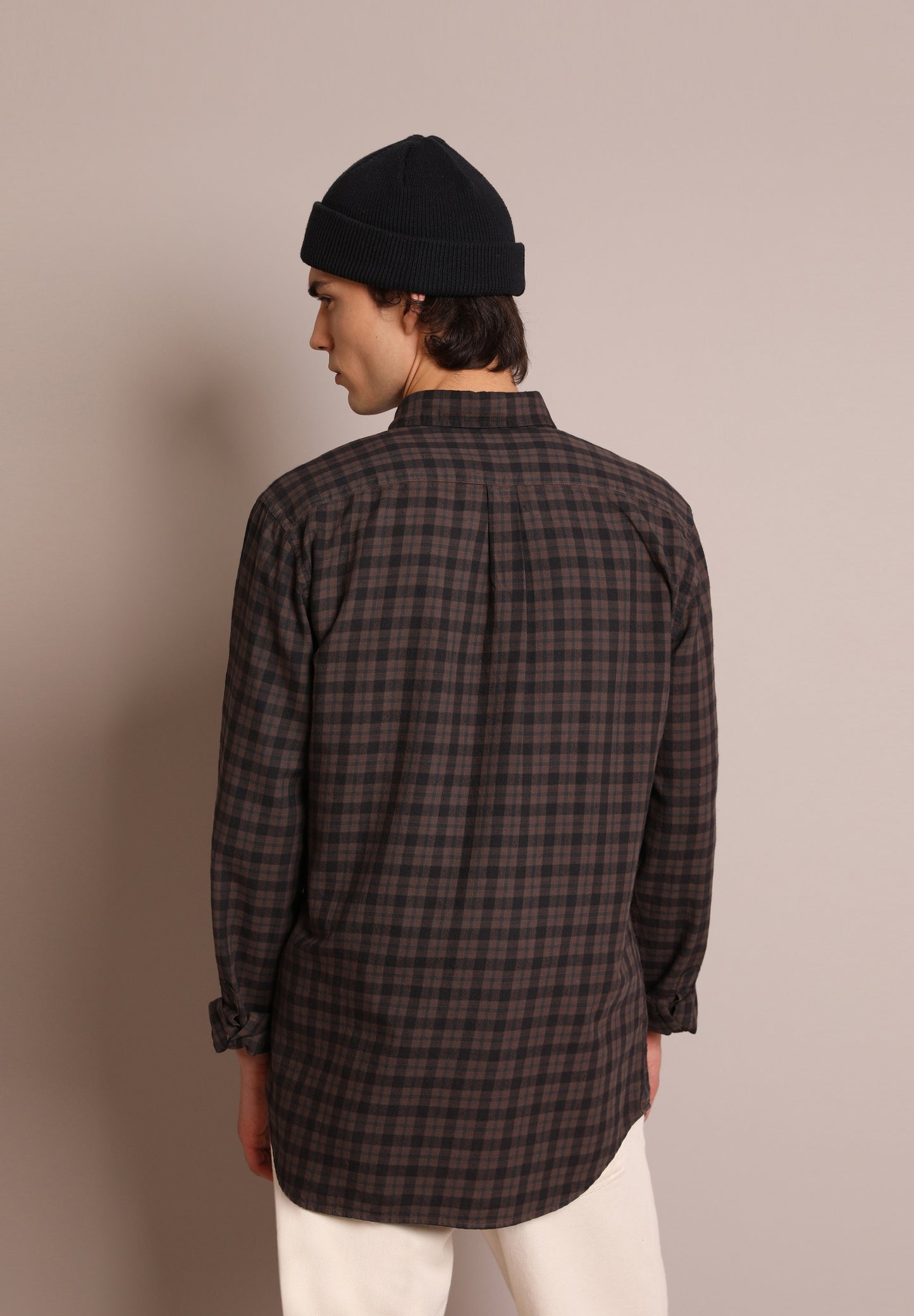 CAMISA CUADROS CUELLO BOTONES