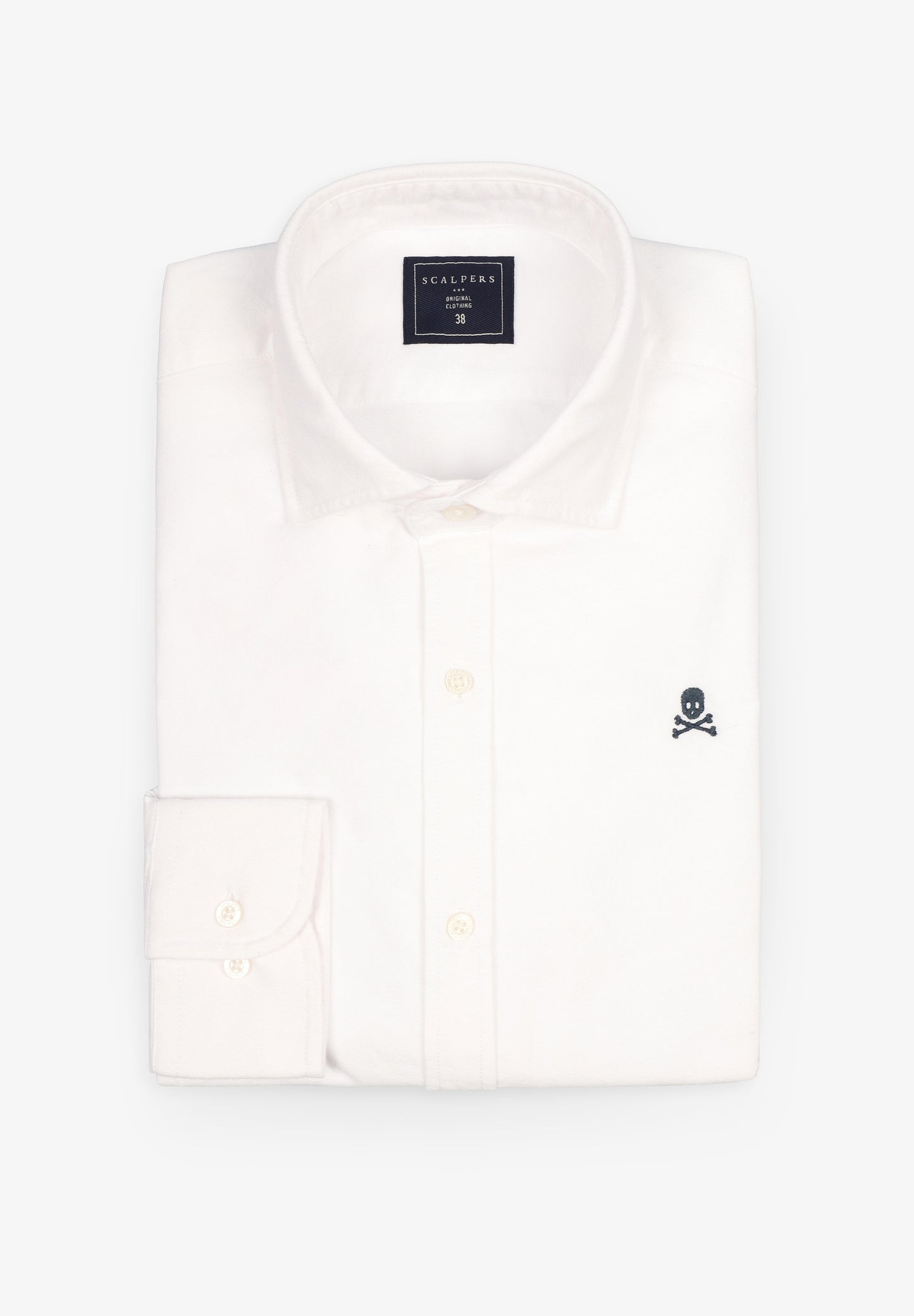 CAMISA OXFORD CALAVERA CONTRASTE