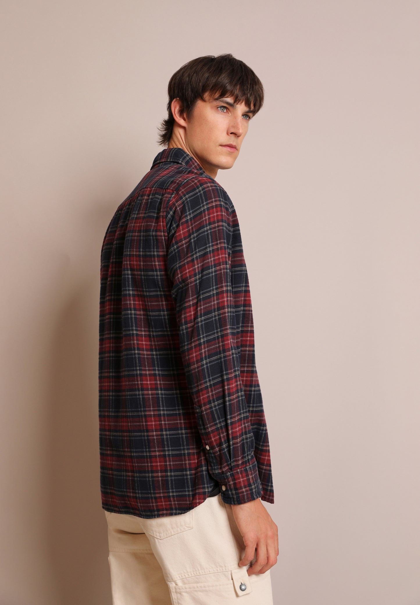 CAMISA CUADROS TARTÁN CALAVERA