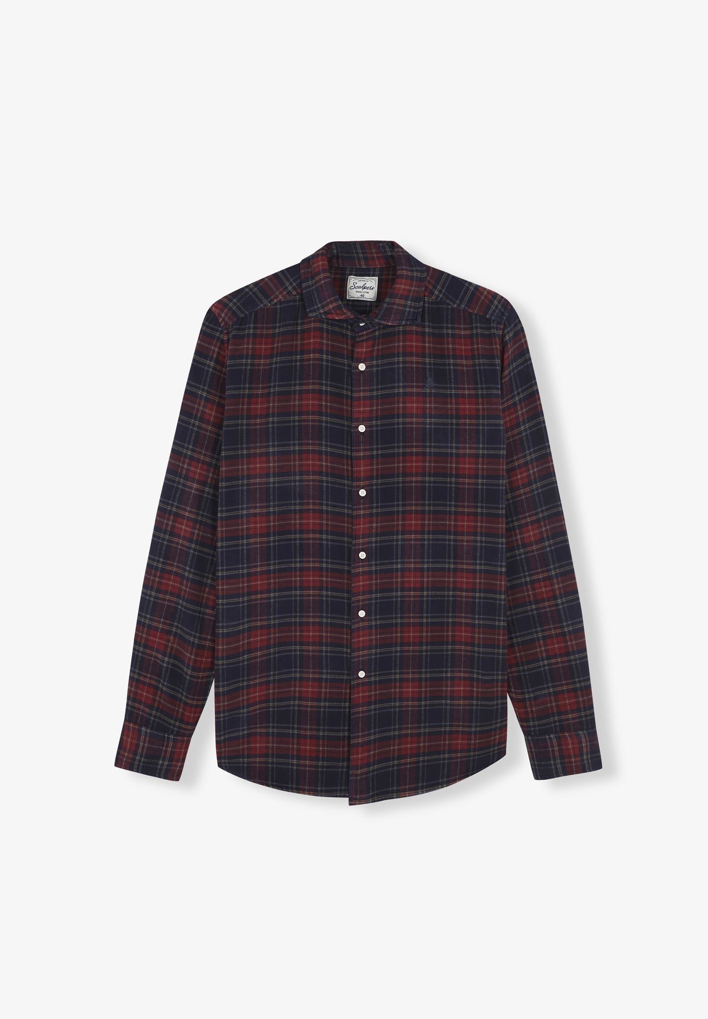 CAMISA CUADROS TARTÁN CALAVERA