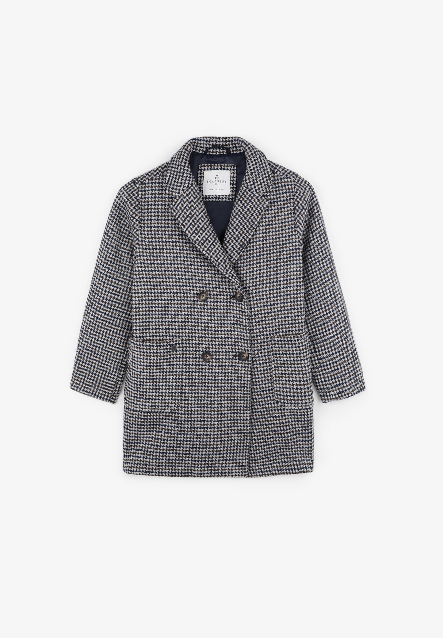 ABRIGO PAÑO PATA DE GALLO