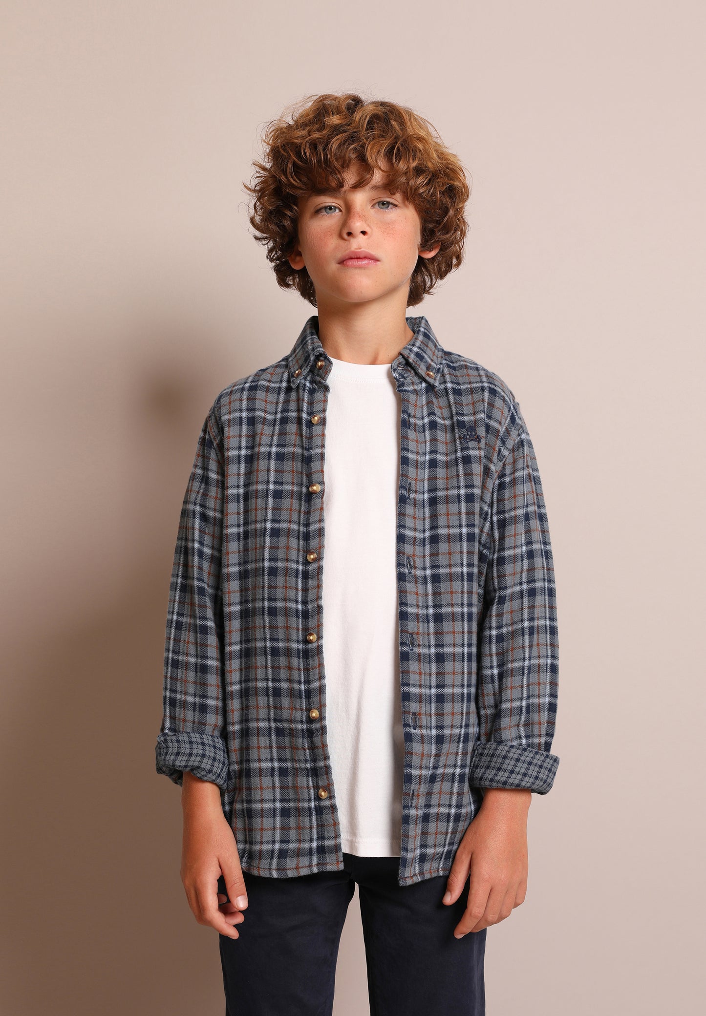 CAMISA CUADROS DOBLE ESTAMPADO