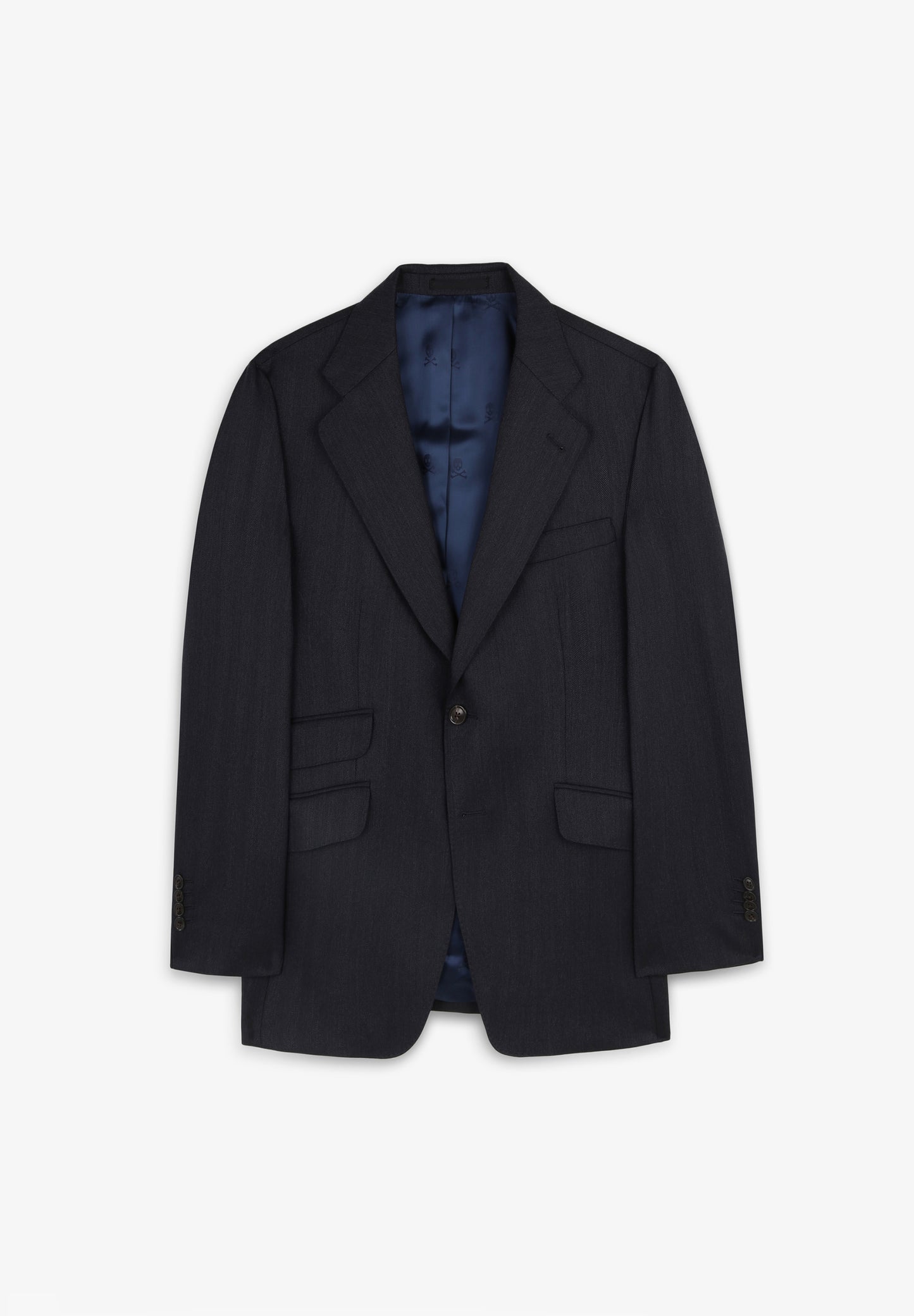 TRAJE AZUL MARINO ESPIGA LANA