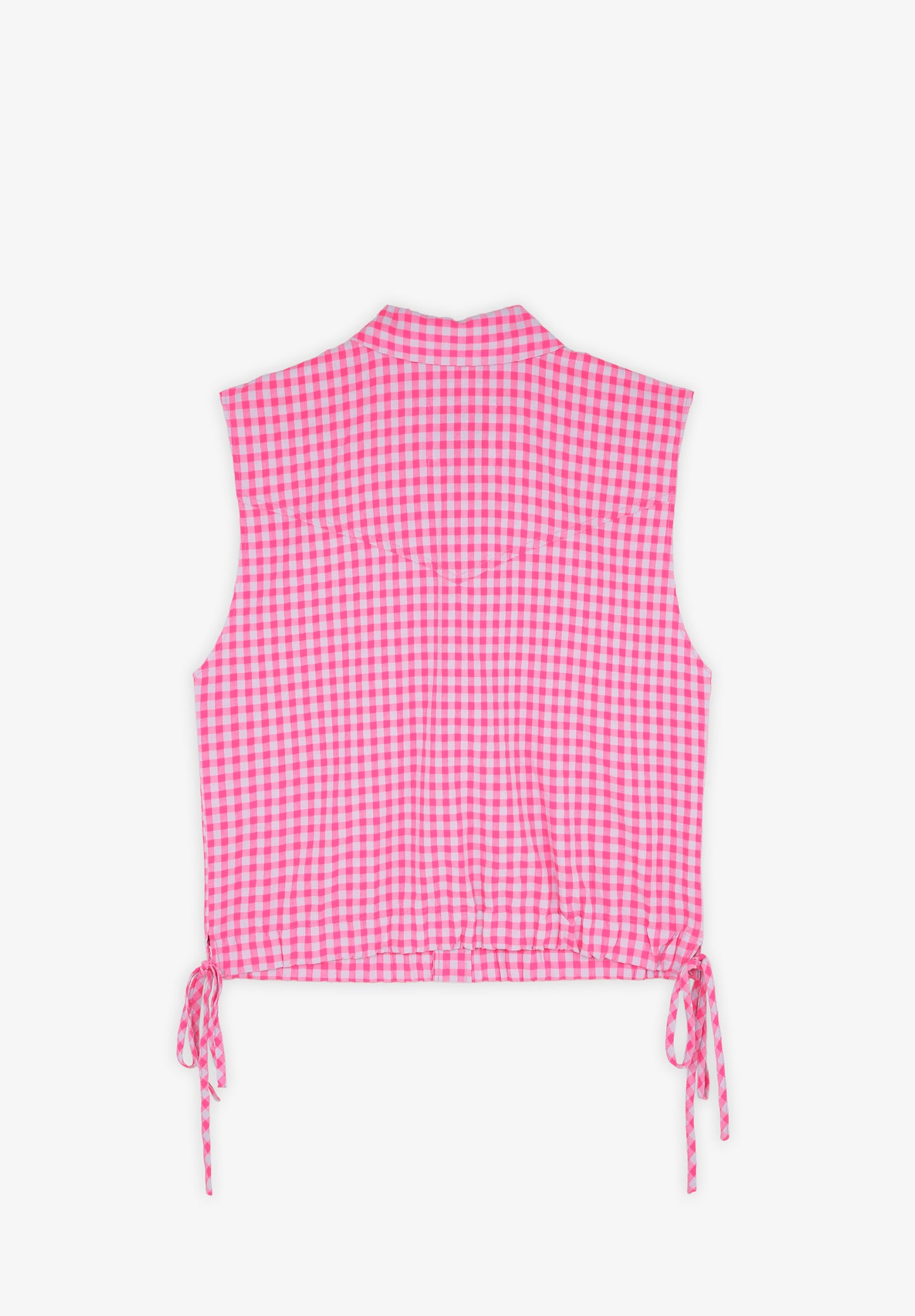 CAMISA CUADROS FRUNCE