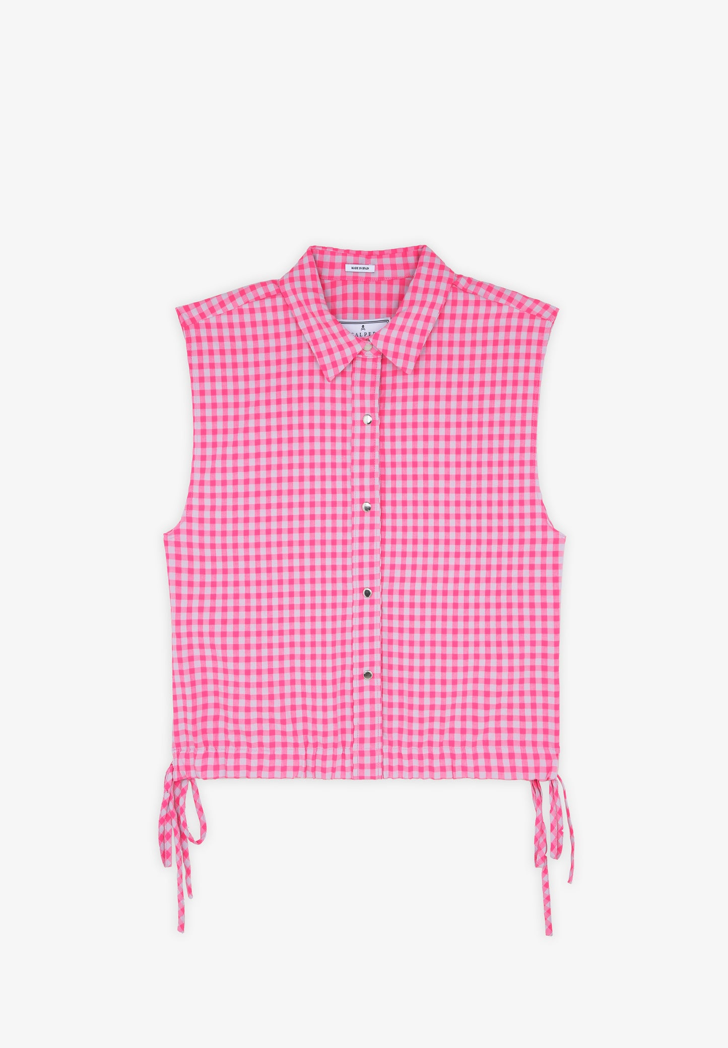 CAMISA CUADROS FRUNCE